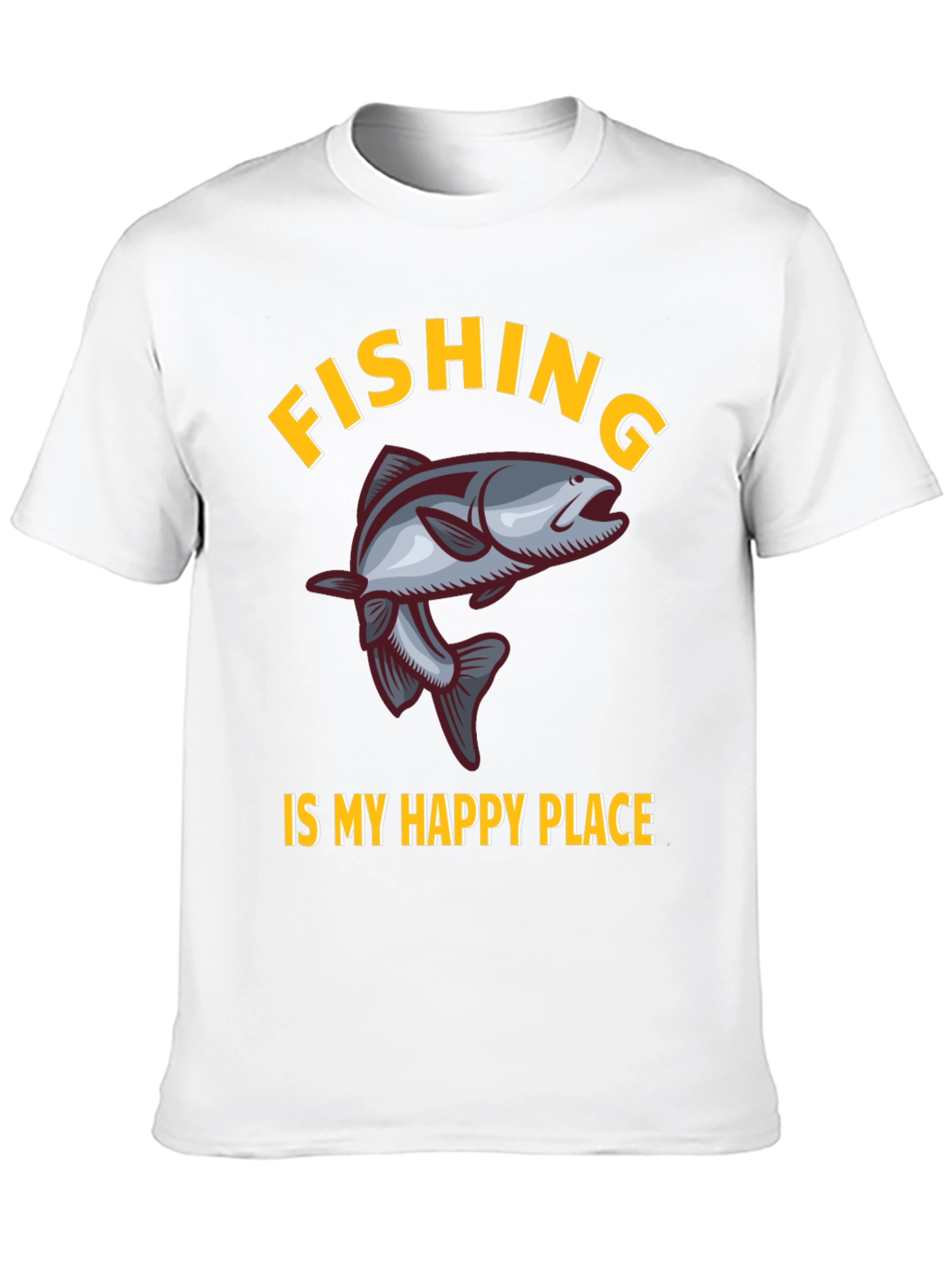Fishing is My Happy Place Graphic T-Shirt