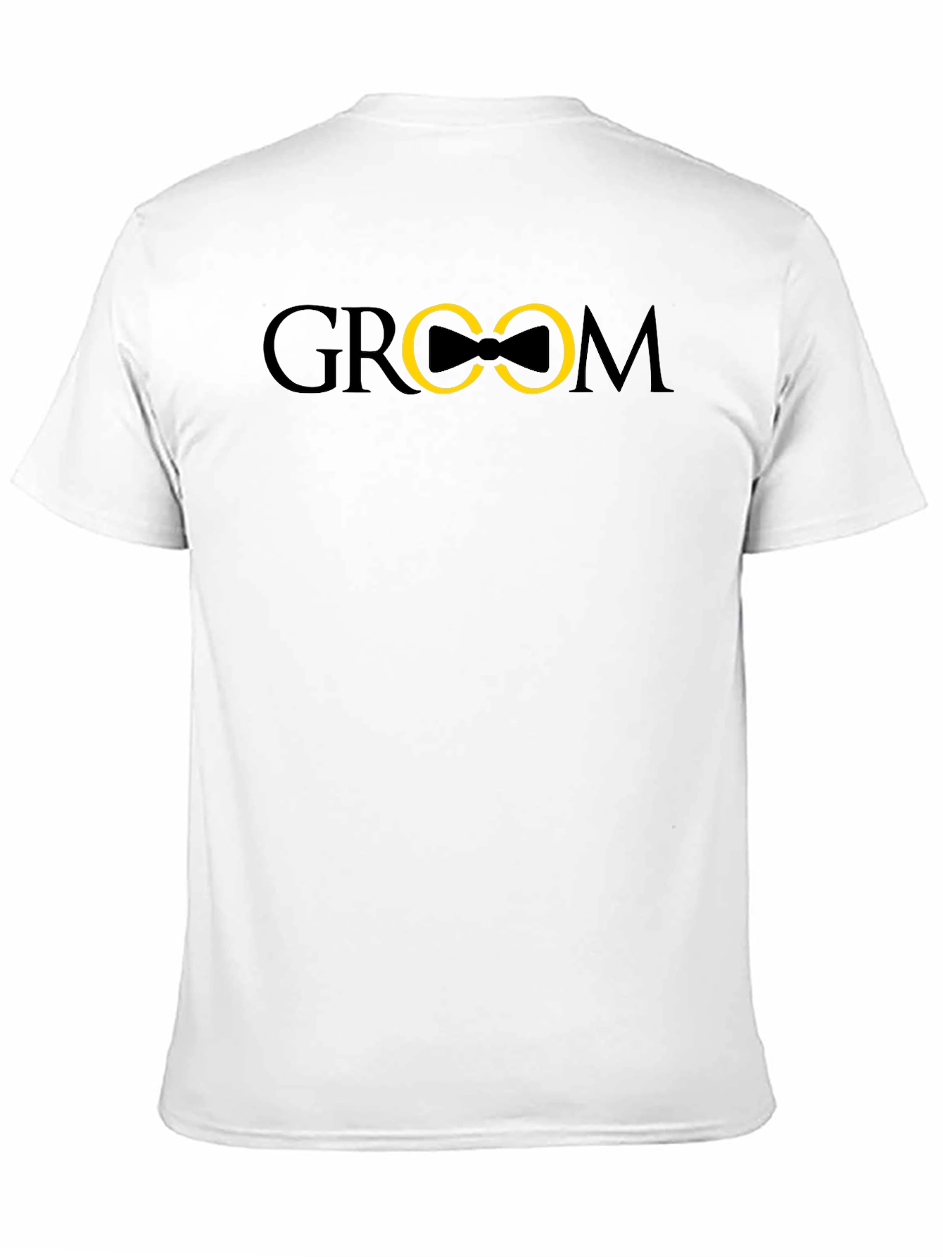Groom Bowtie Graphic T-Shirt - Black