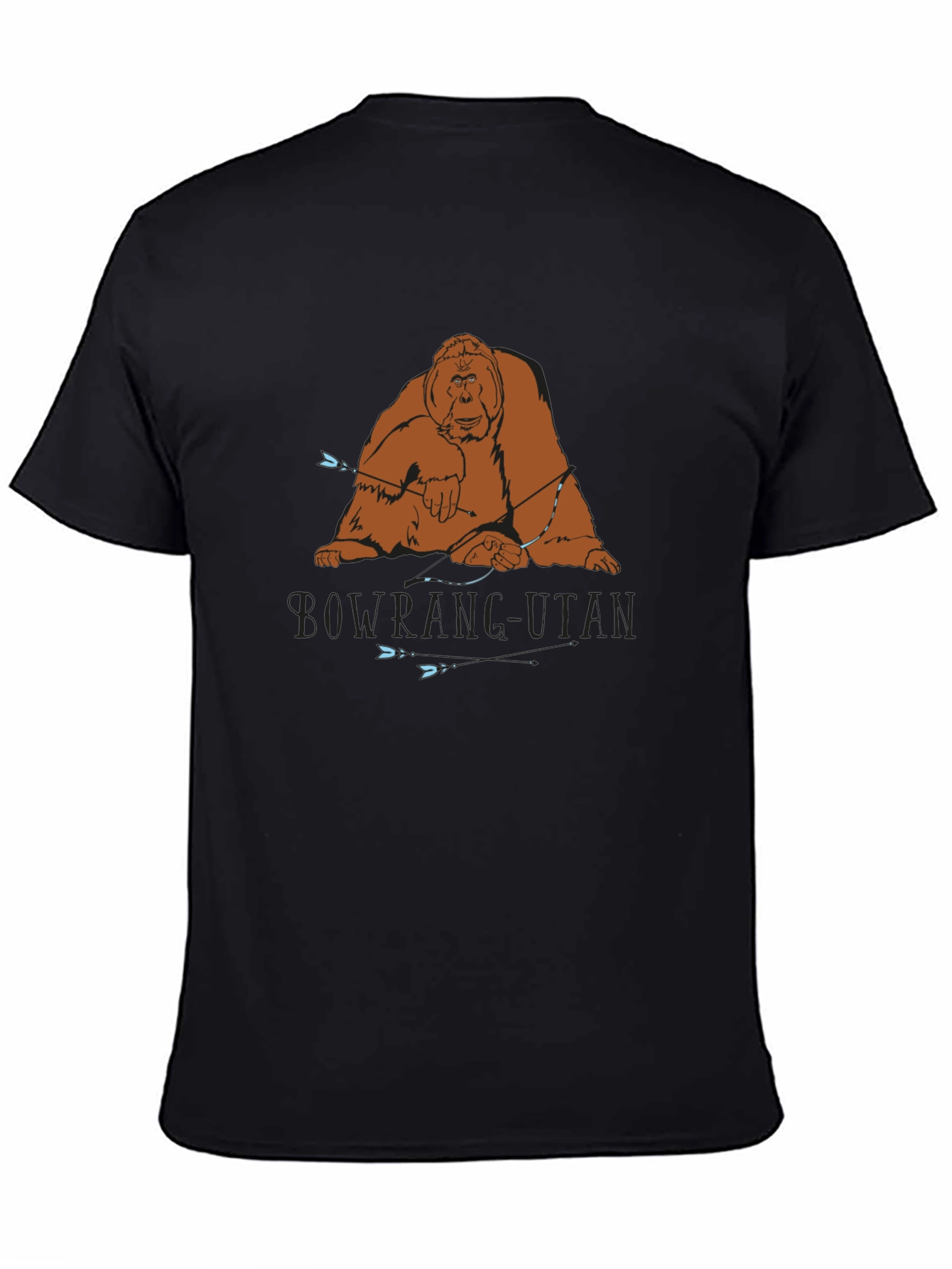 Orangutan Graphic Tee - Black