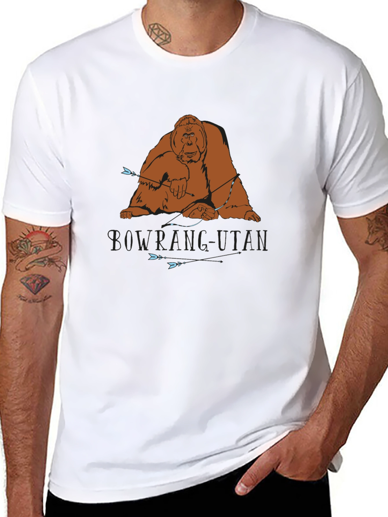 Orangutan Graphic Tee - Black