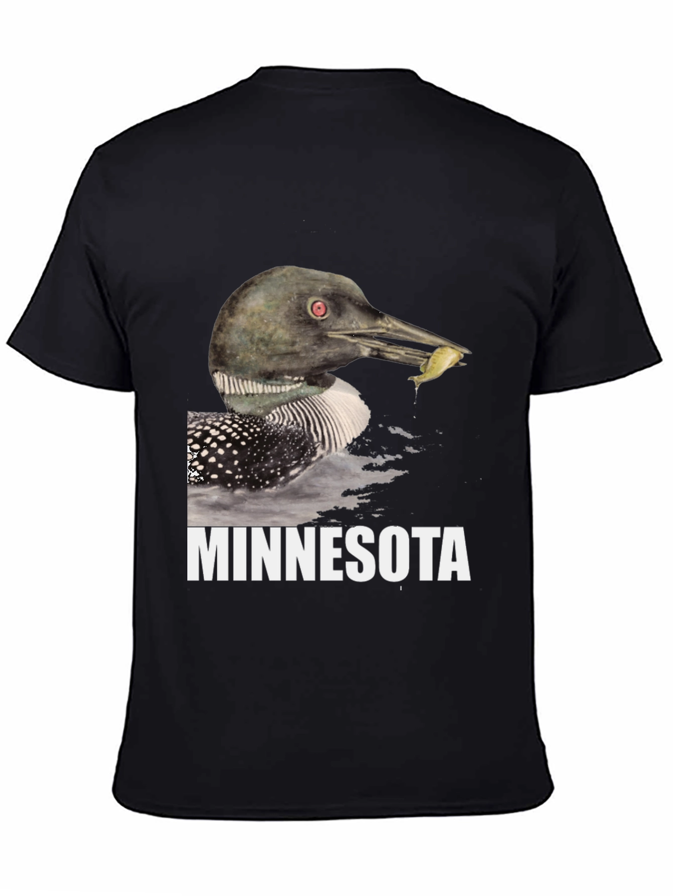 Minnesota Loon Graphic T-Shirt - Black