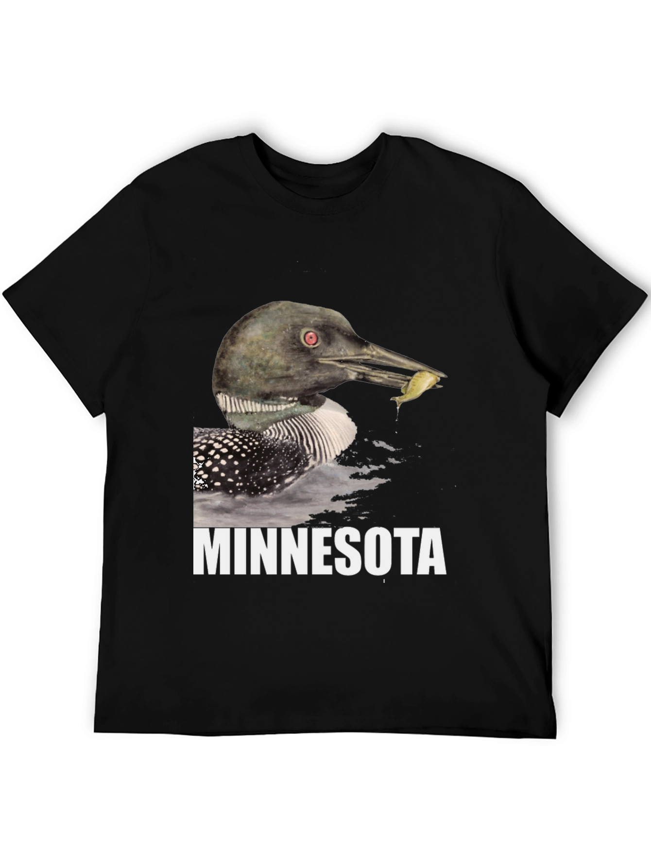 Minnesota Loon Graphic T-Shirt - Black