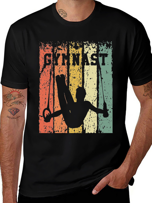 Vintage Gymnast Rings T-Shirt - Athletic Sport Tee