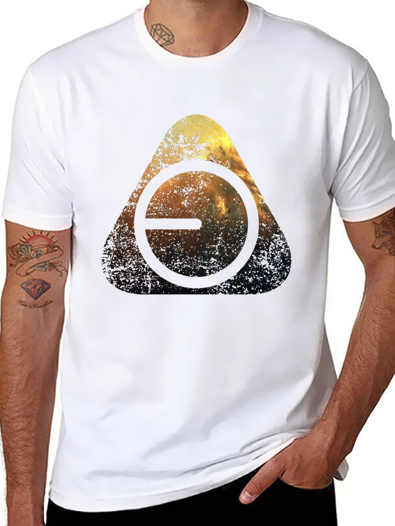 Abstract Triangle Graphic T-Shirt