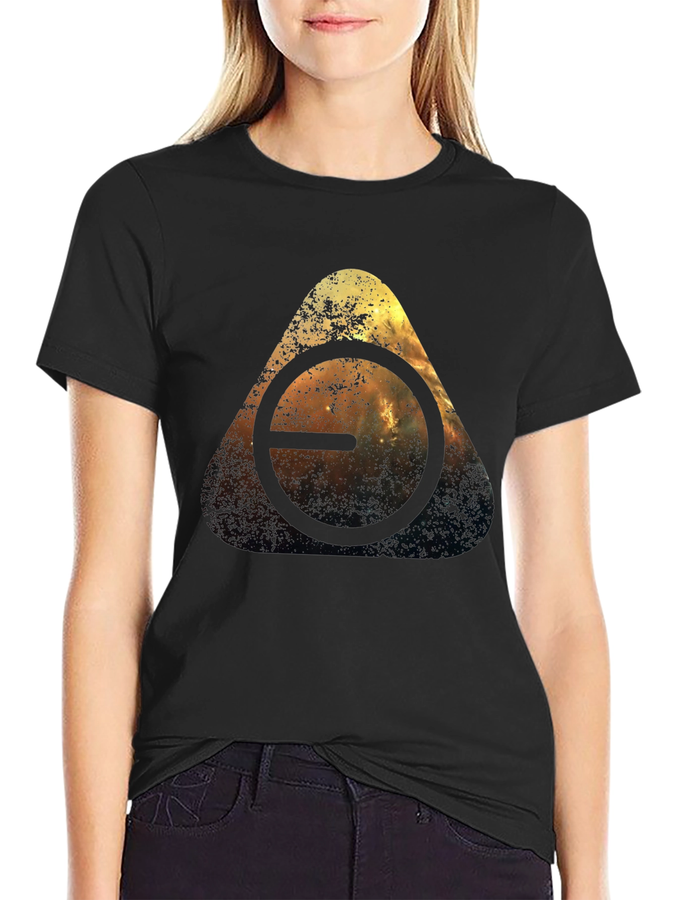 Abstract Triangle Graphic T-Shirt