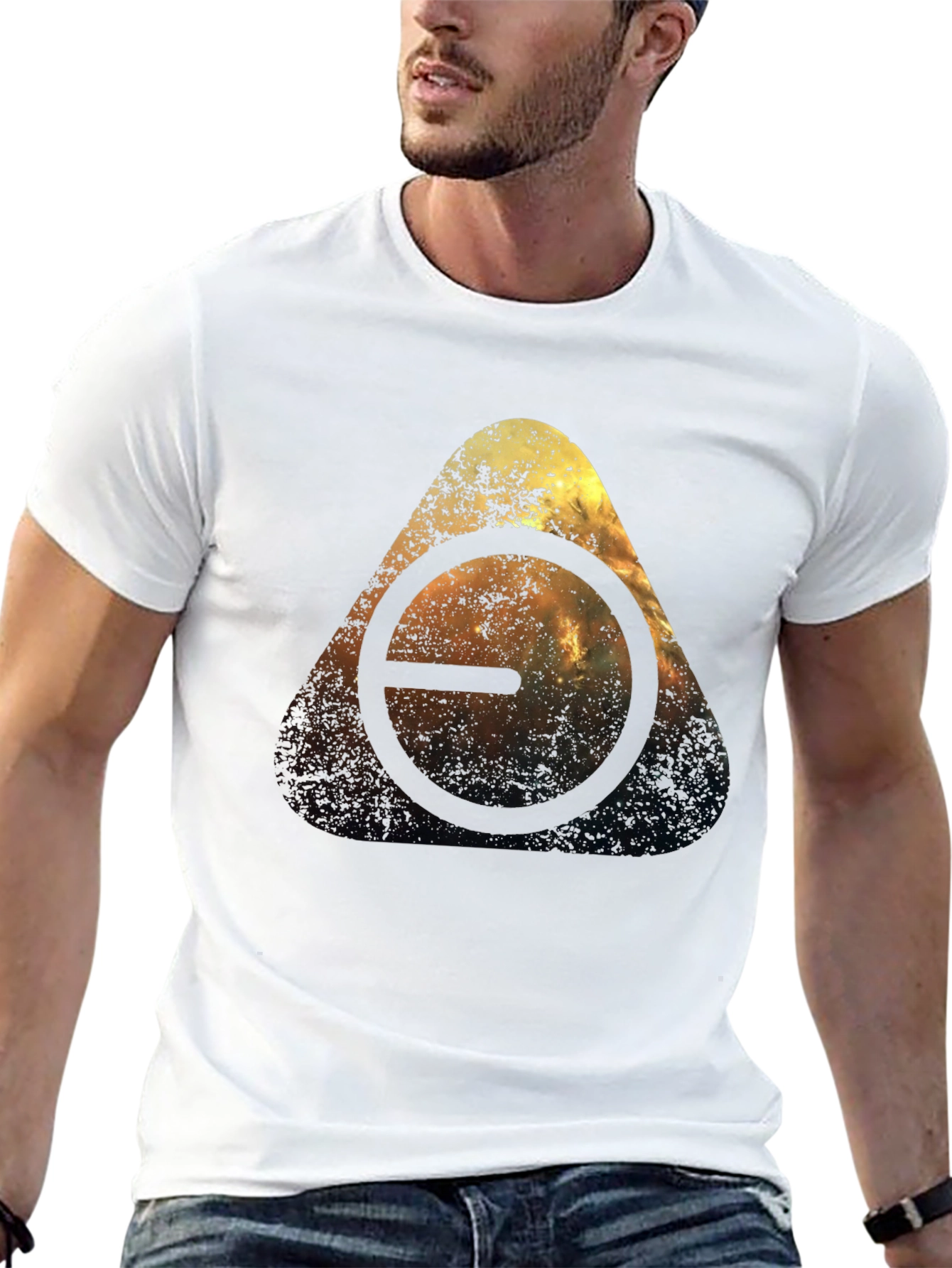Abstract Triangle Graphic T-Shirt