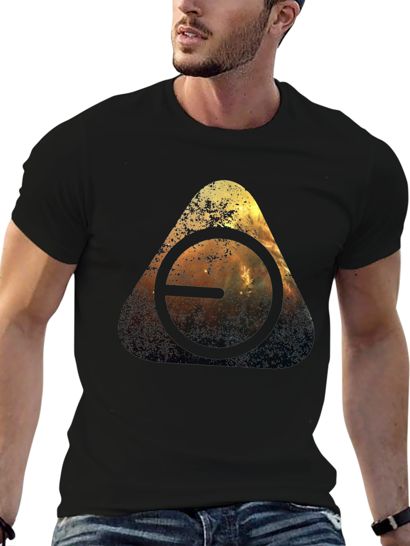 Abstract Triangle Graphic T-Shirt