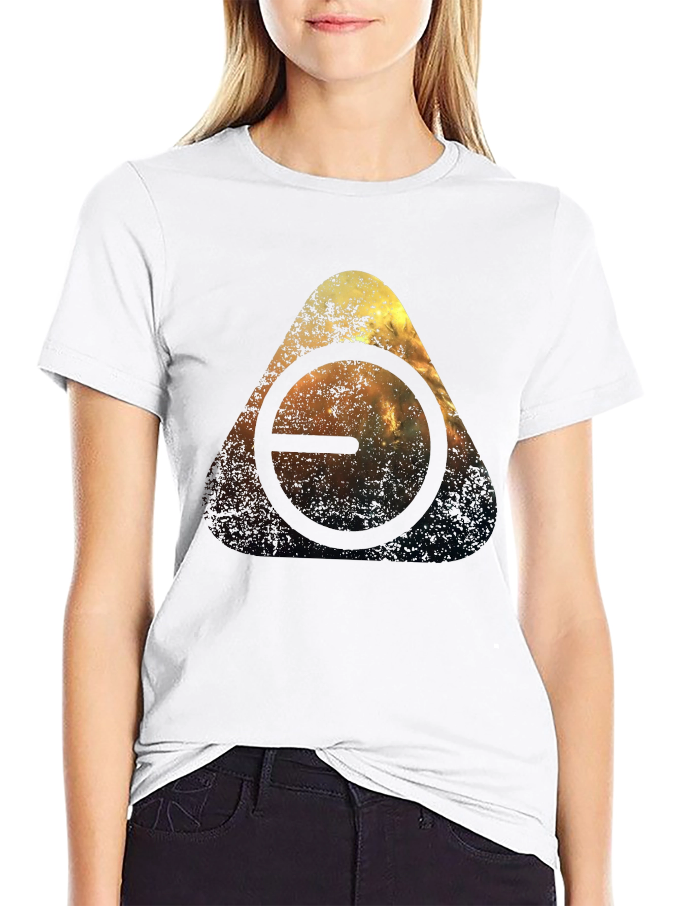 Abstract Triangle Graphic T-Shirt