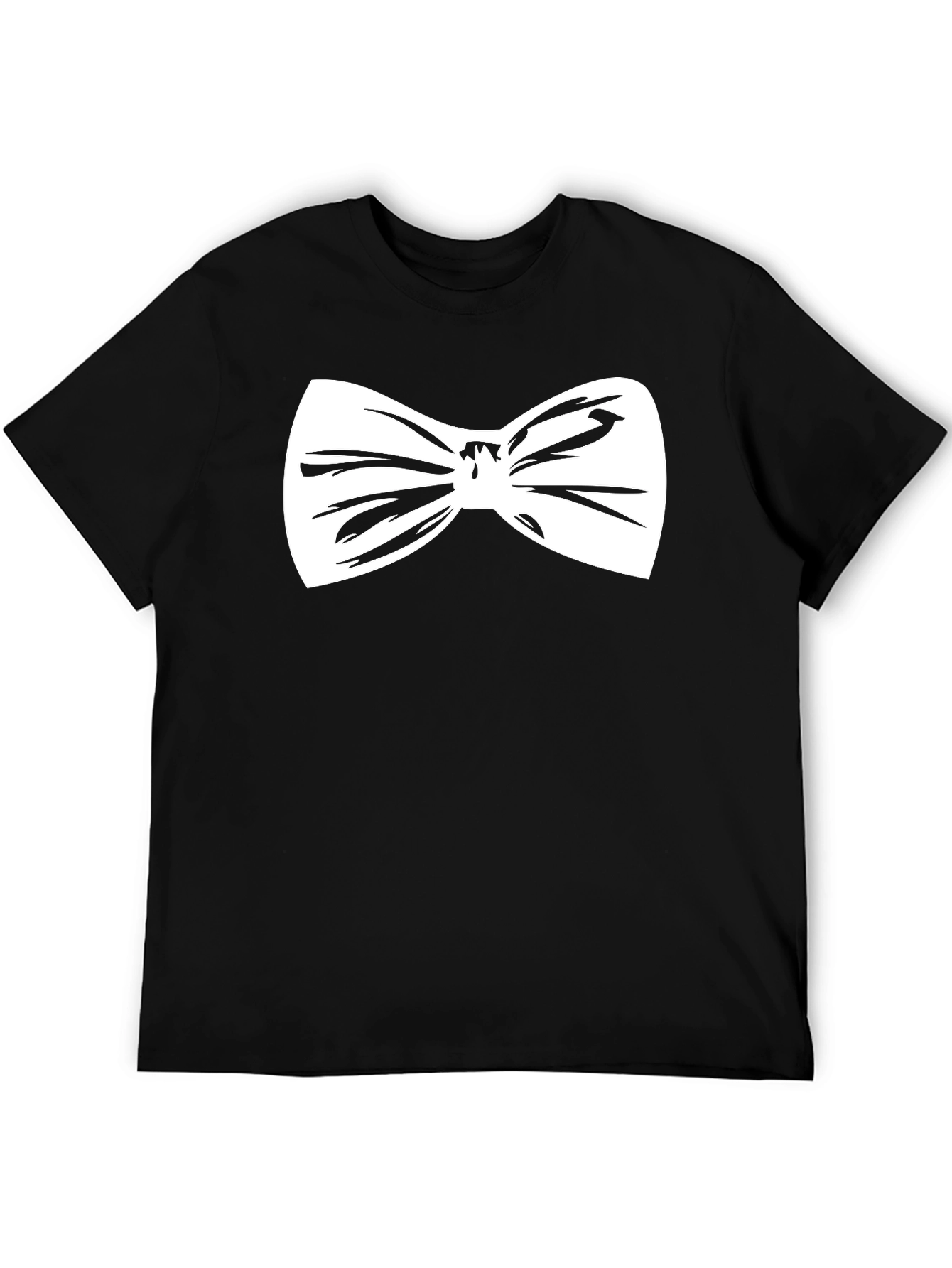 Bow Tie Graphic Tee - Black