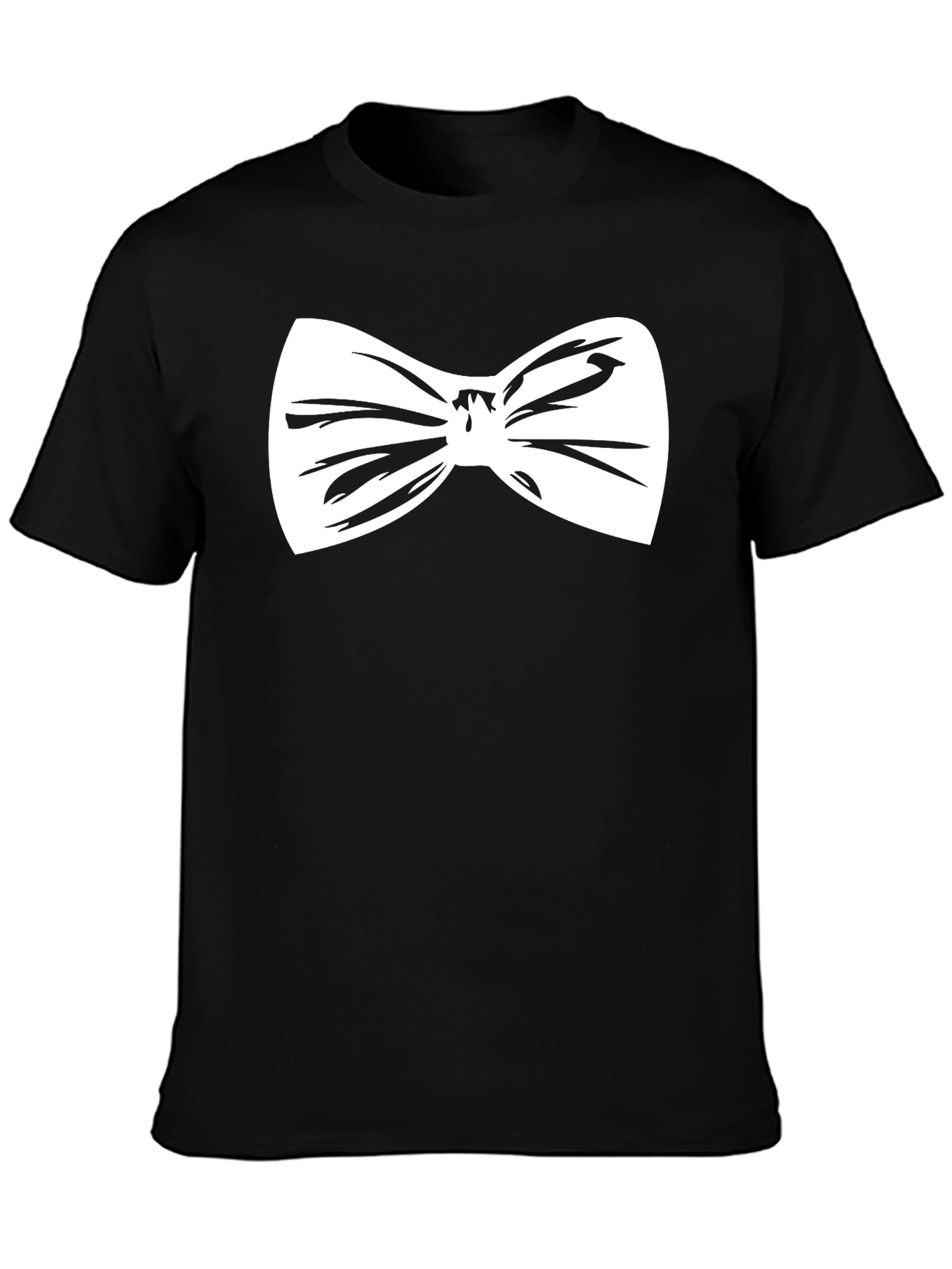 Bow Tie Graphic Tee - Black