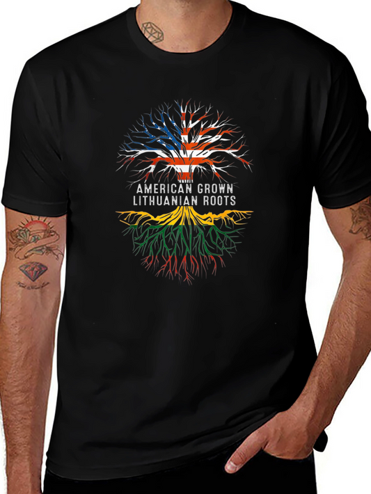 American Grown Lithuanian Roots T-Shirt