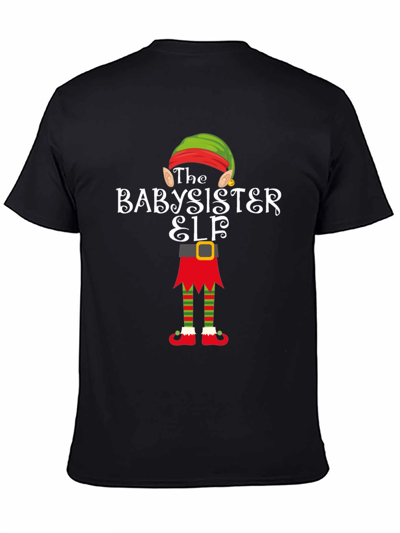 Babysister Elf Holiday T-Shirt