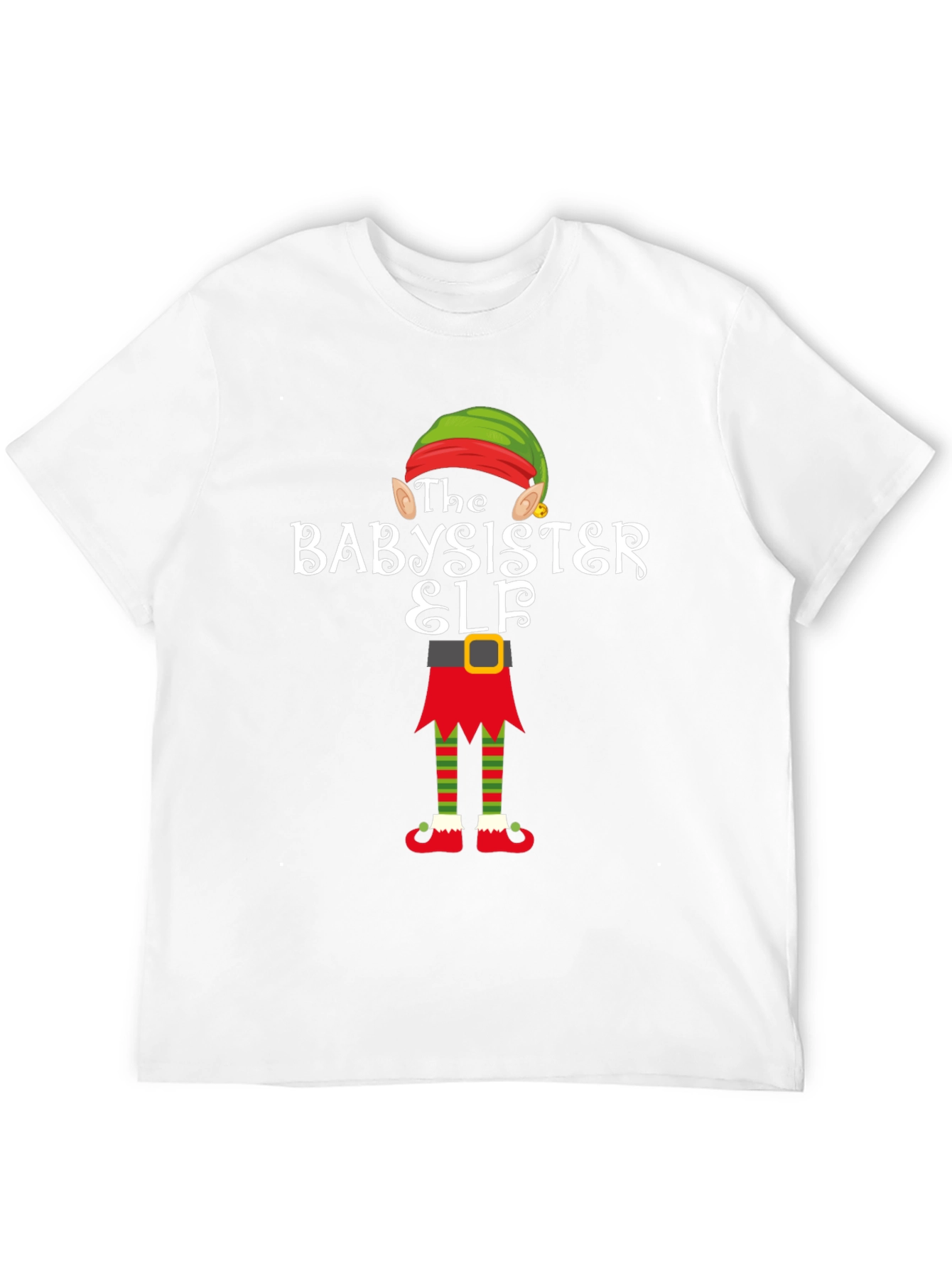 Babysister Elf Holiday T-Shirt
