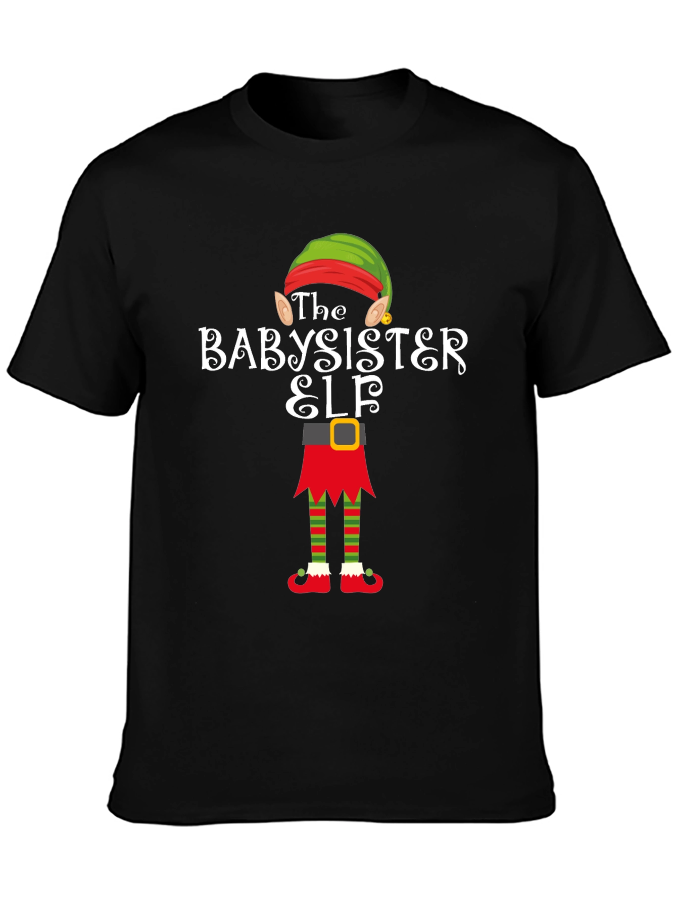 Babysister Elf Holiday T-Shirt