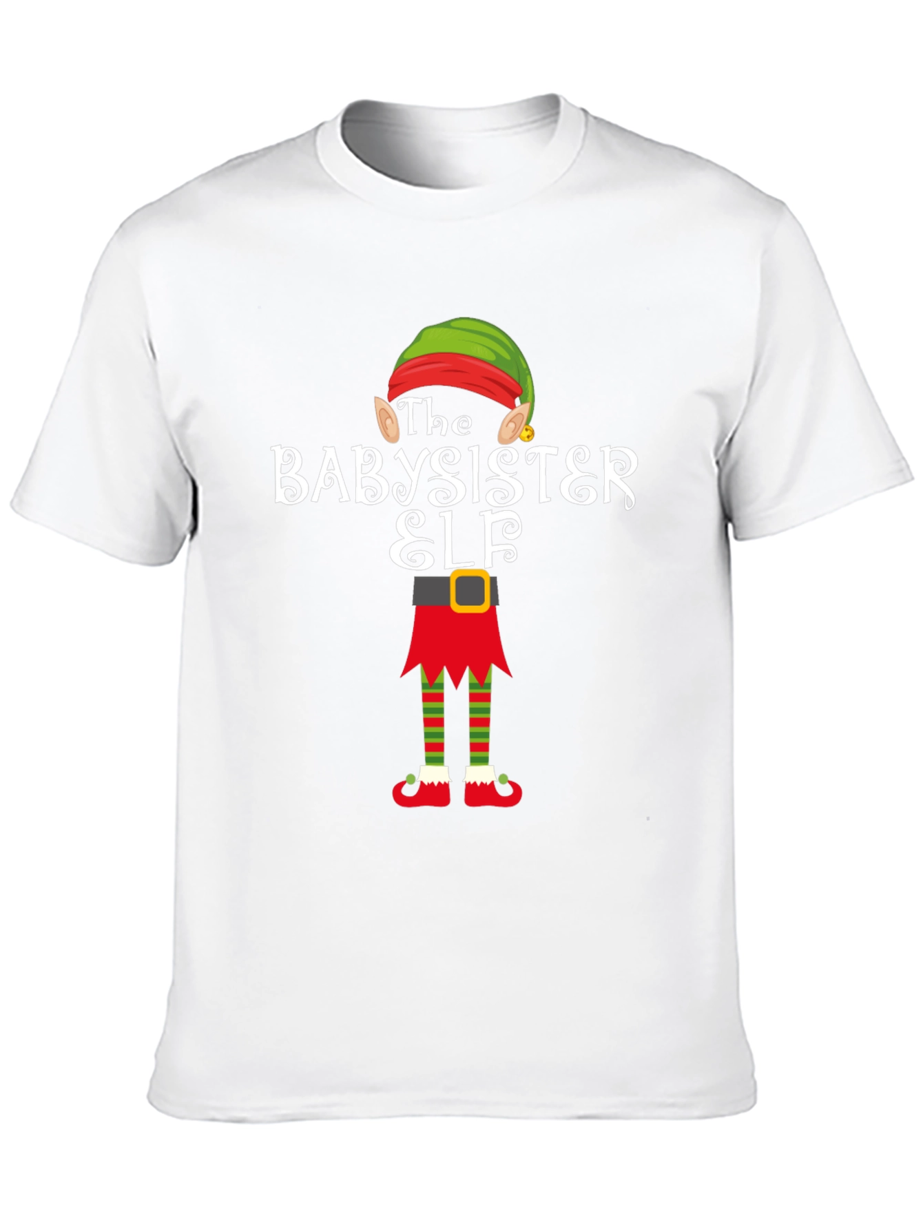 Babysister Elf Holiday T-Shirt