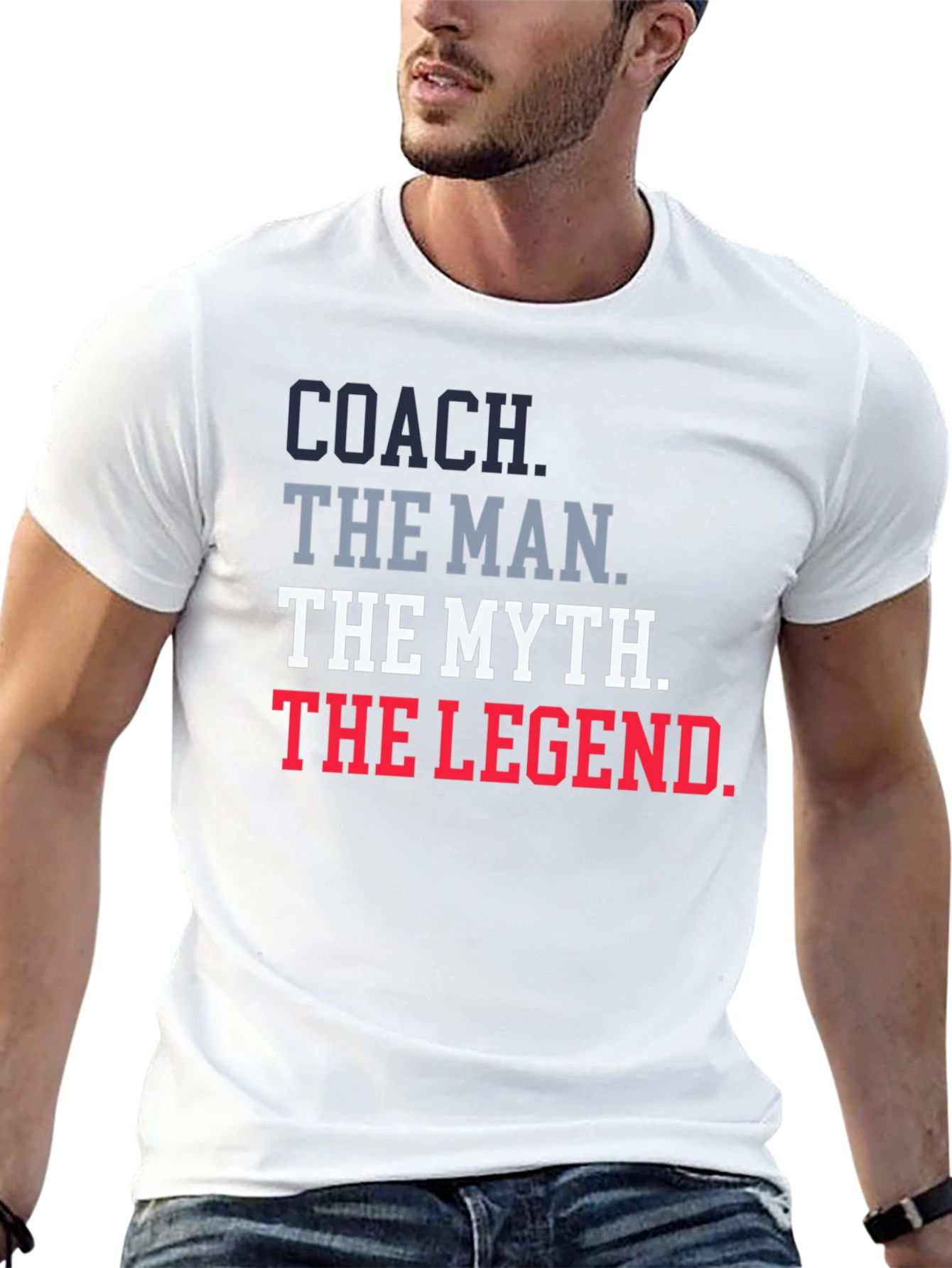 Coach The Man The Myth The Legend Graphic T-Shirt