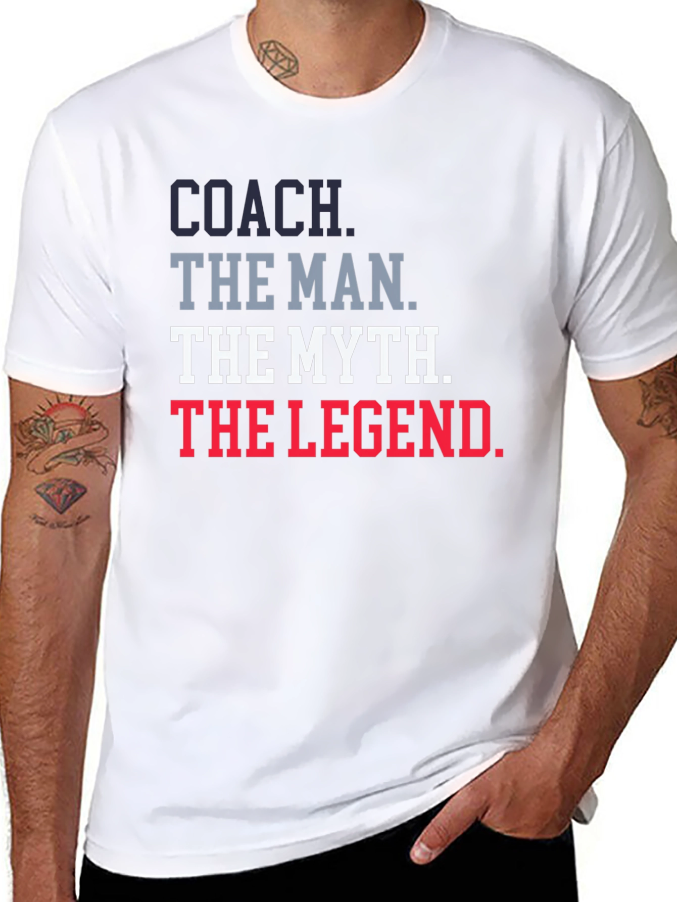 Coach The Man The Myth The Legend Graphic T-Shirt