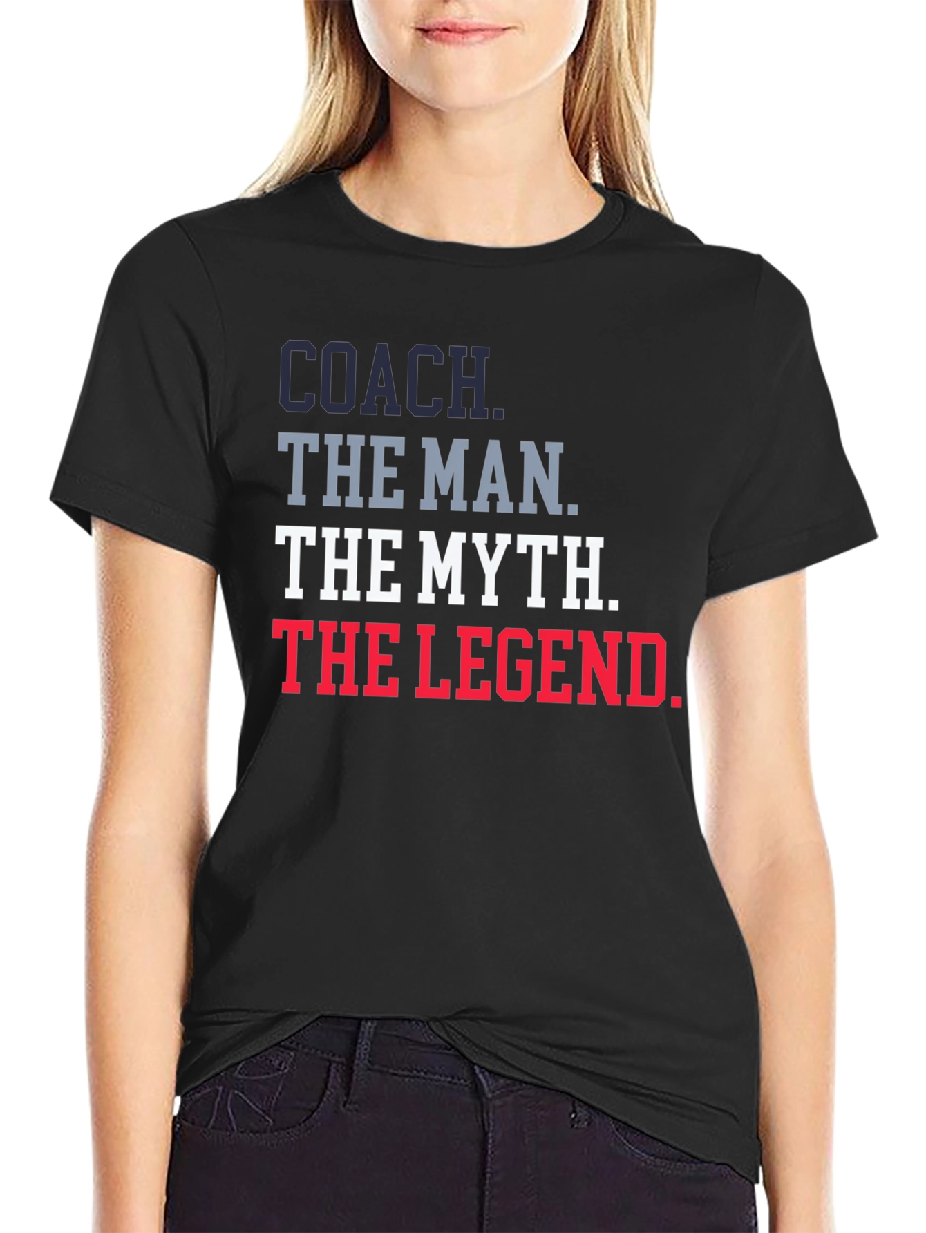 Coach The Man The Myth The Legend Graphic T-Shirt