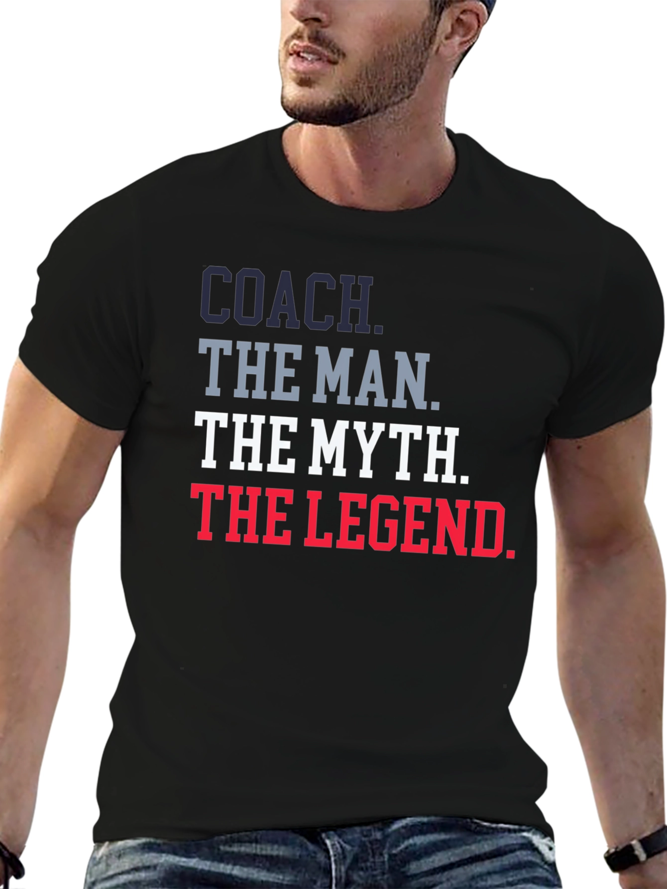 Coach The Man The Myth The Legend Graphic T-Shirt