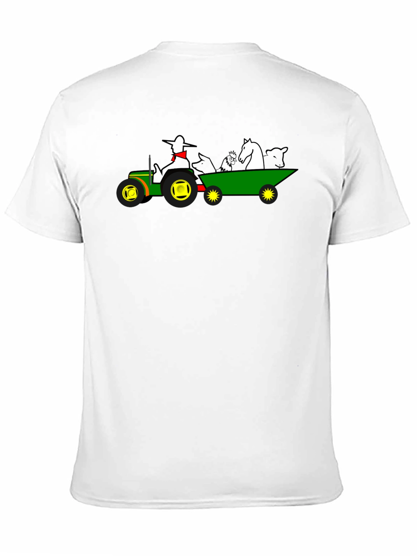 Farm Animal Tractor Graphic Tee