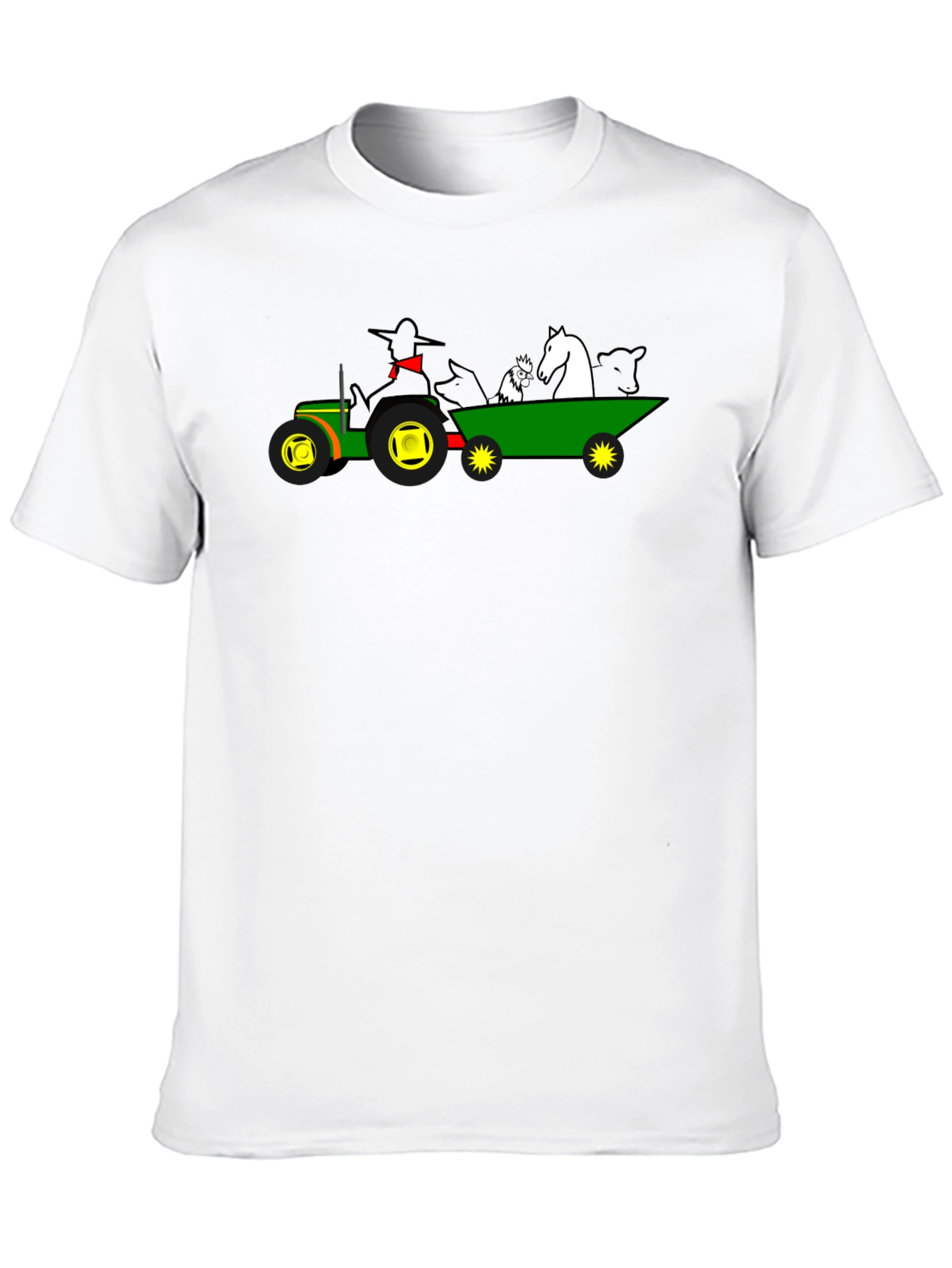 Farm Animal Tractor Graphic Tee