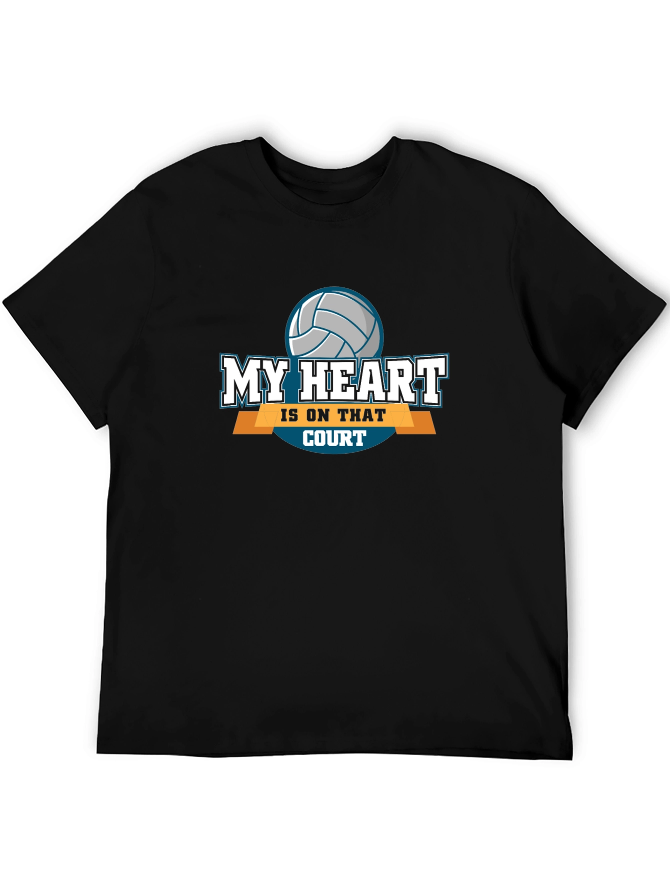 My Heart Is On That Court Volleyball T-Shirt