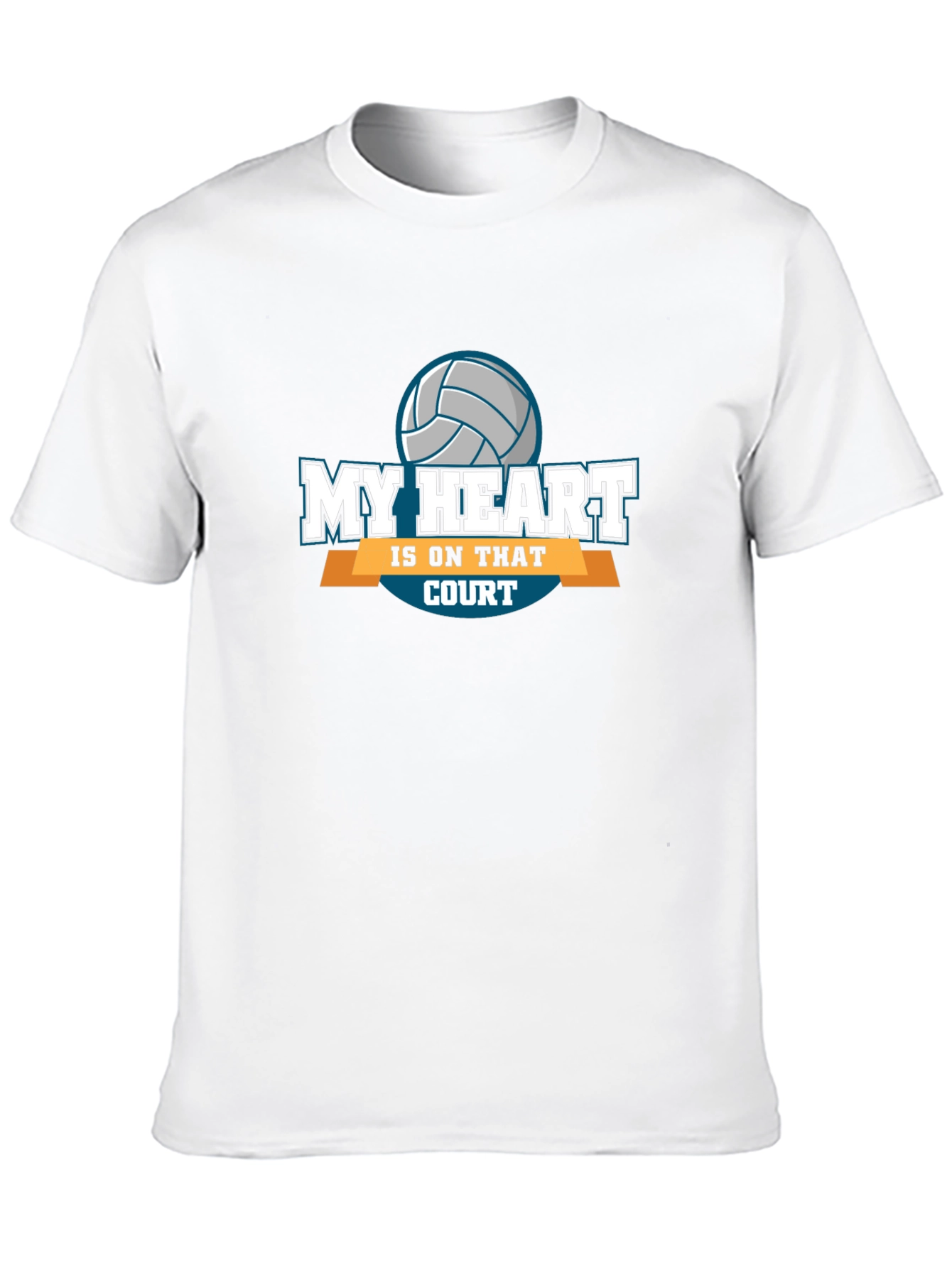 My Heart Is On That Court Volleyball T-Shirt