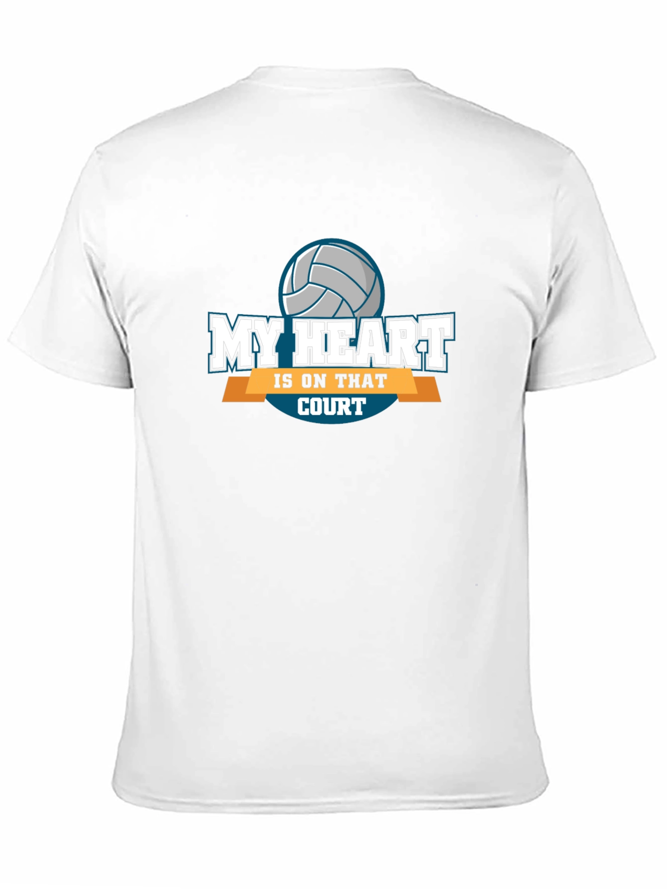 My Heart Is On That Court Volleyball T-Shirt