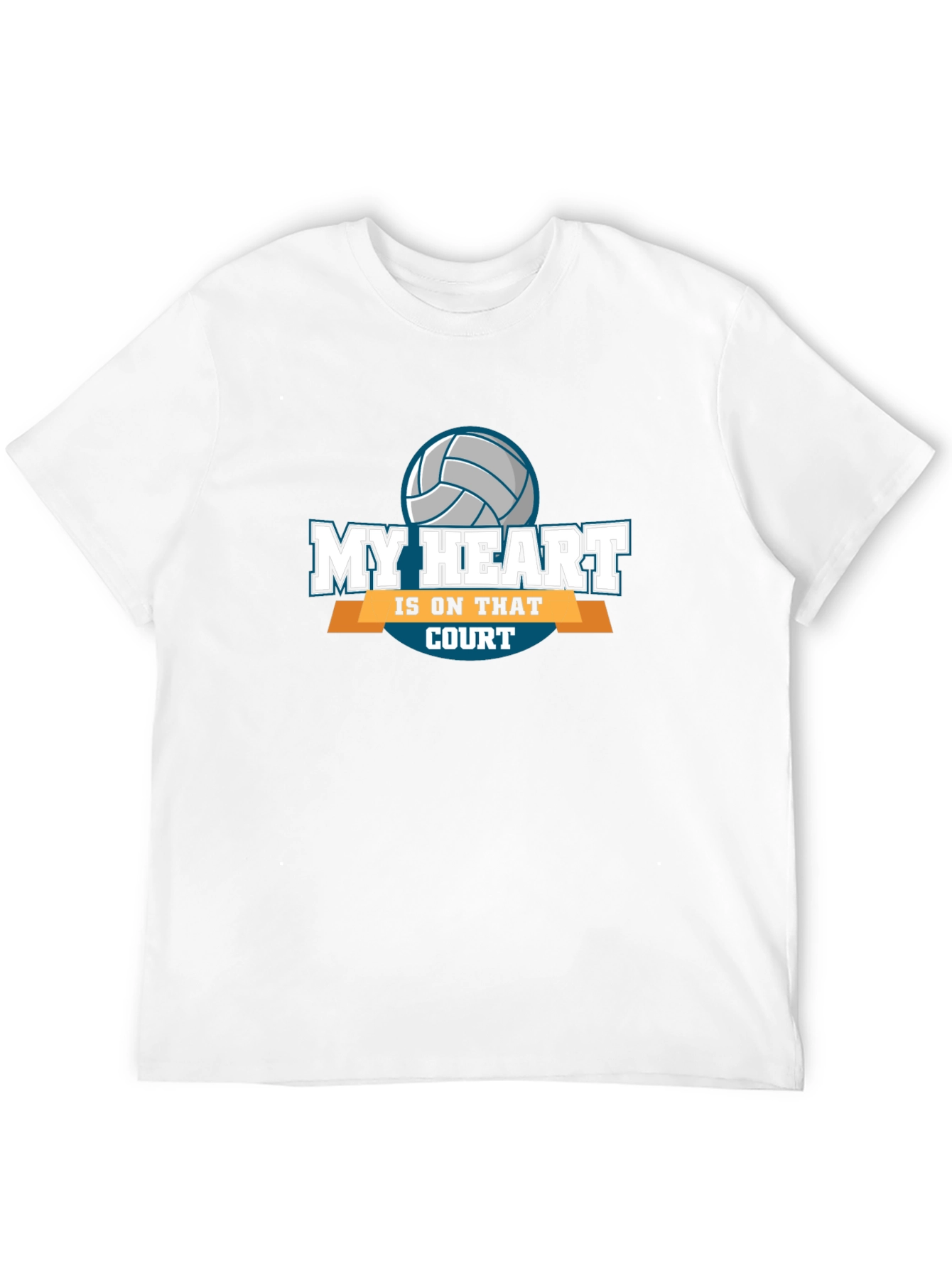 My Heart Is On That Court Volleyball T-Shirt