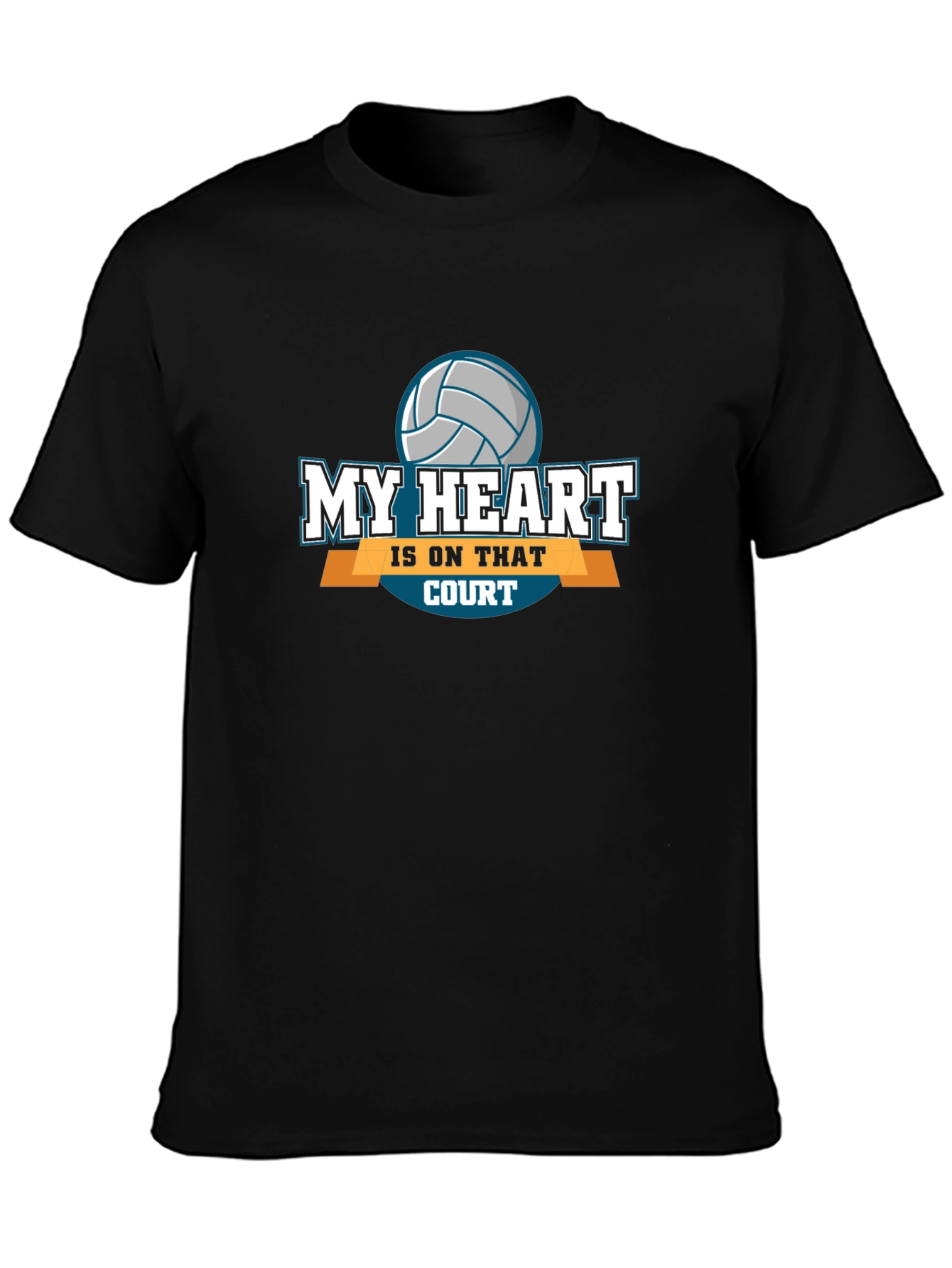 My Heart Is On That Court Volleyball T-Shirt