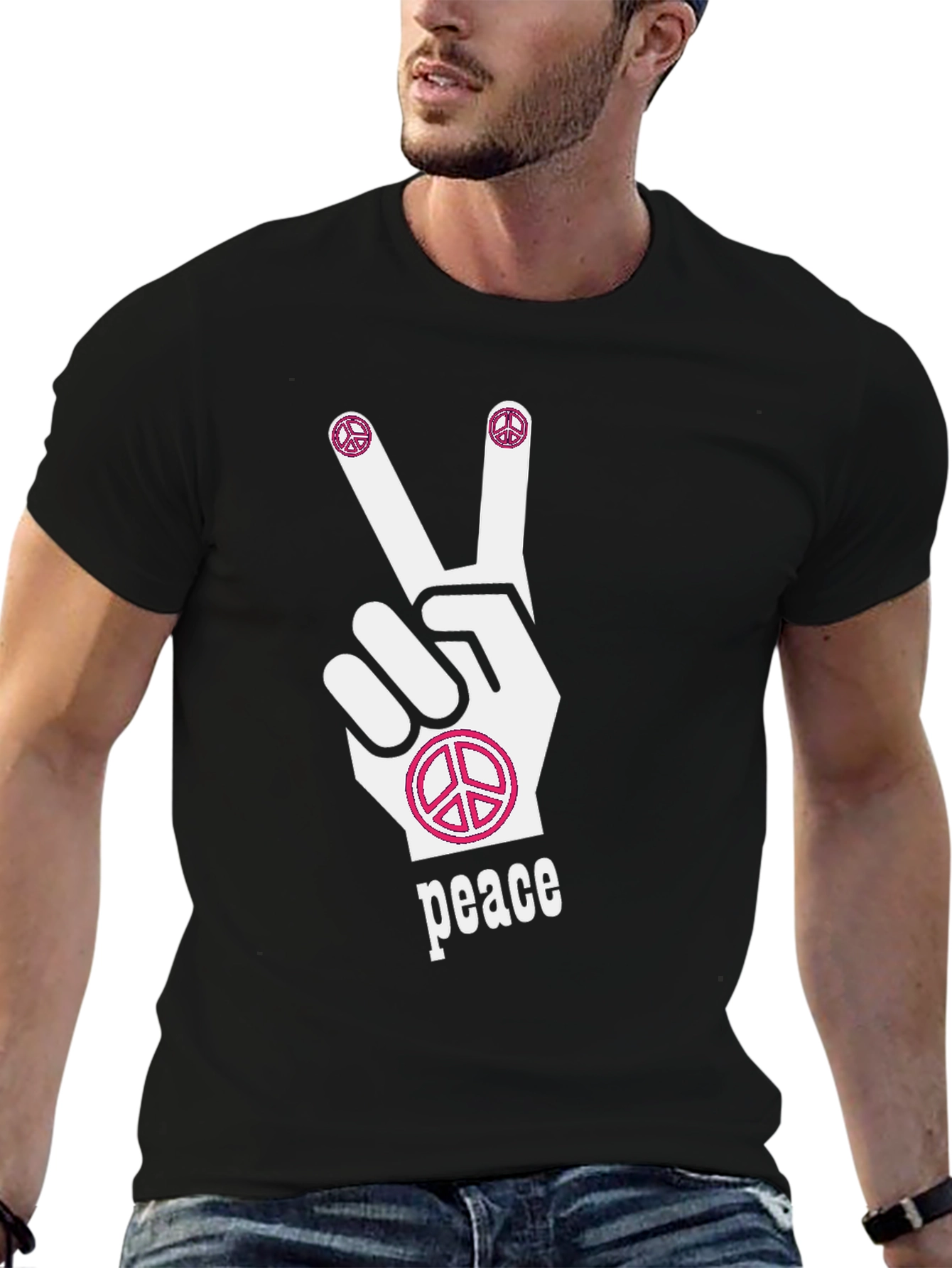 Peace Sign T-Shirt: Hippie Style