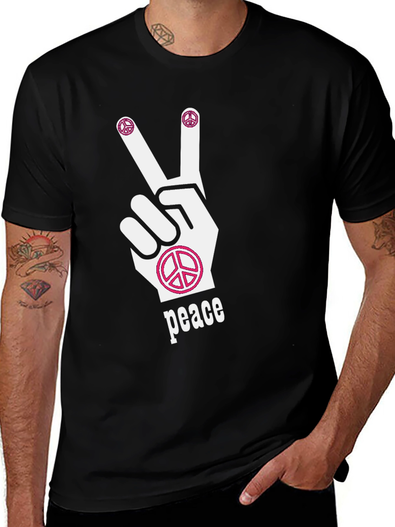 Peace Sign T-Shirt: Hippie Style