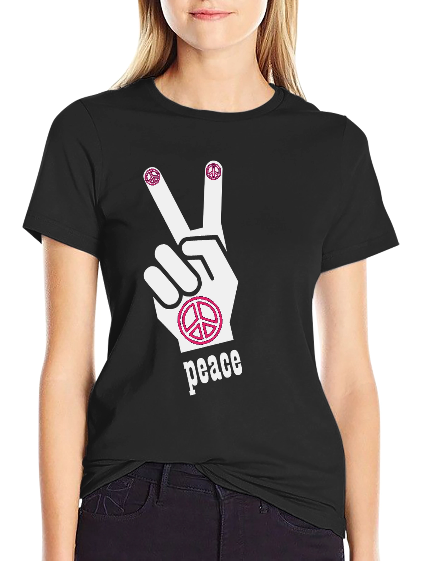 Peace Sign T-Shirt: Hippie Style