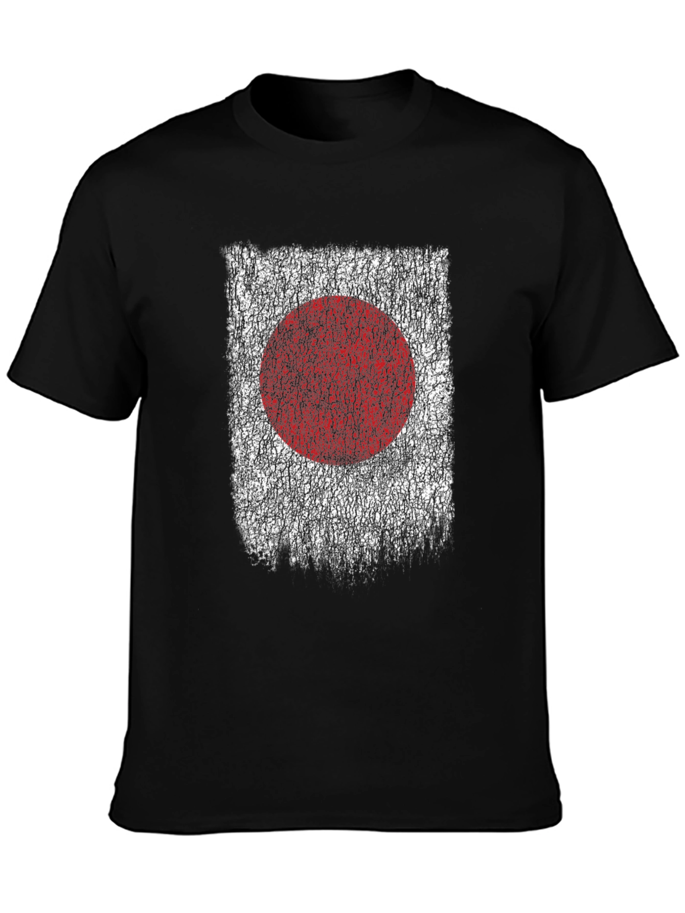 Japanese Flag Distressed T-Shirt Japan Patriotic Graphic Tee