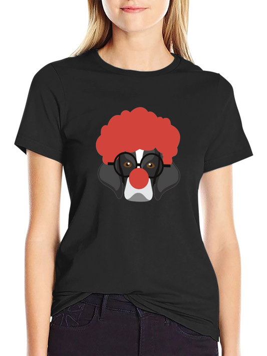 Clown Dog Graphic Tee - Black T-Shirt