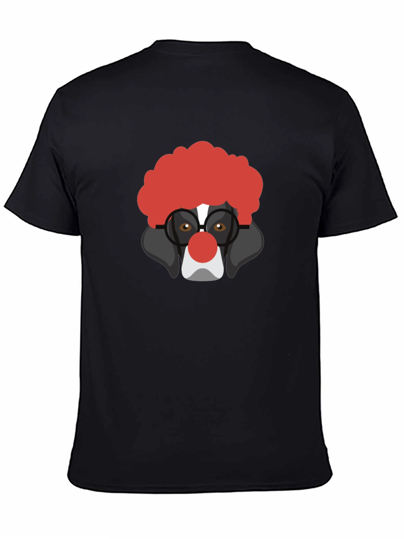 Clown Dog Graphic Tee - Black T-Shirt