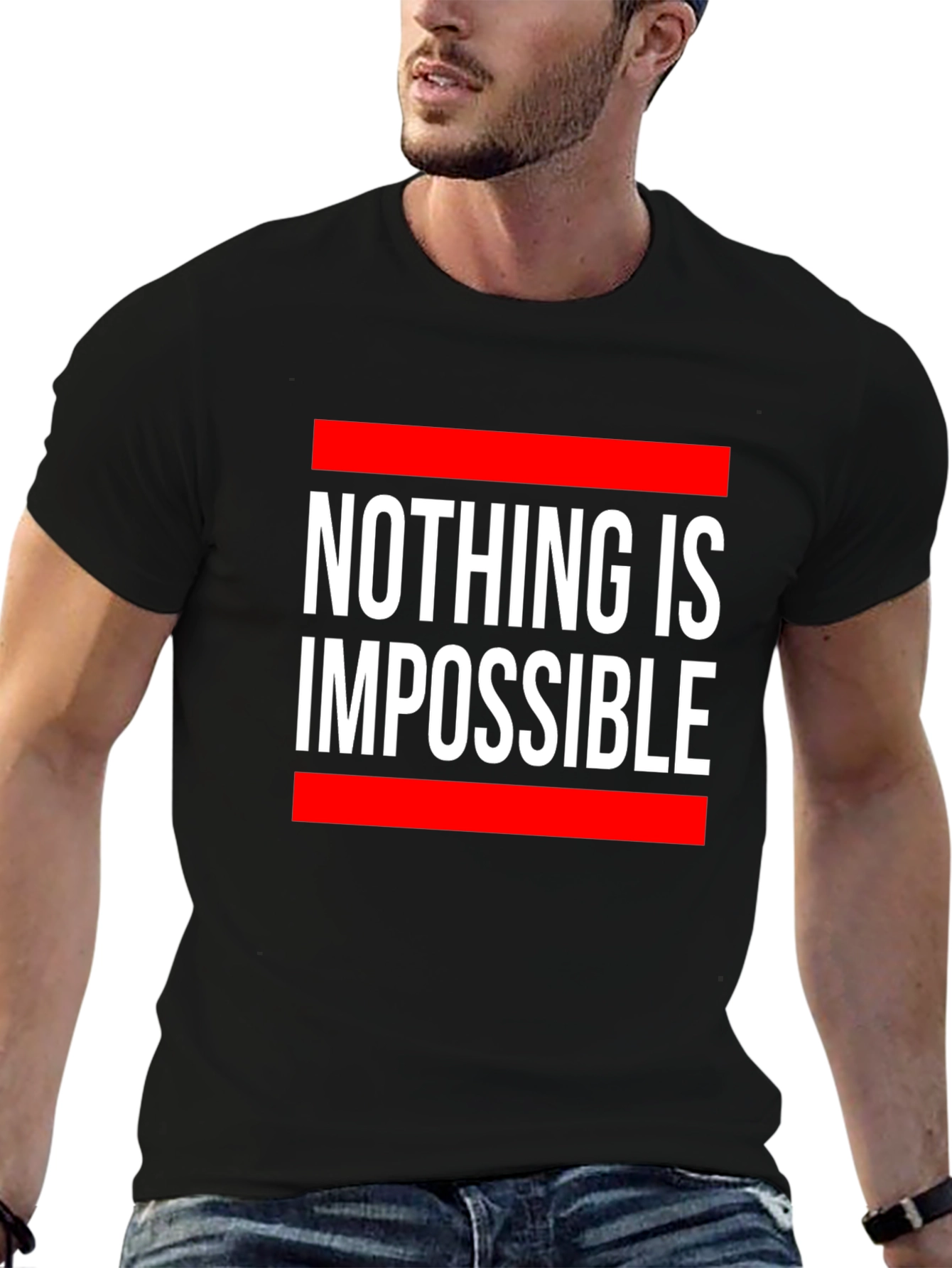 Motivational Nothing Is Impossible Graphic T-Shirt