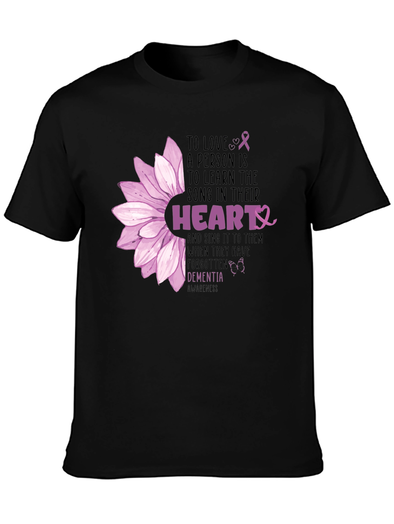 Dementia Awareness Heart Song T-Shirt