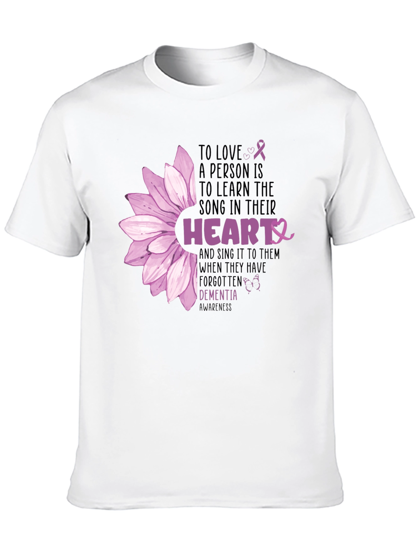 Dementia Awareness Heart Song T-Shirt