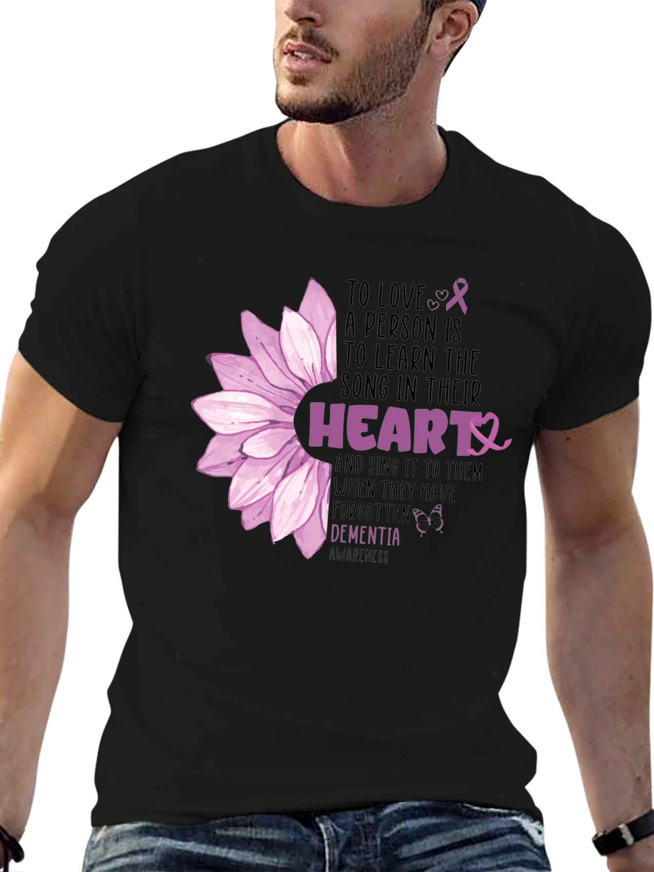 Dementia Awareness Heart Song T-Shirt