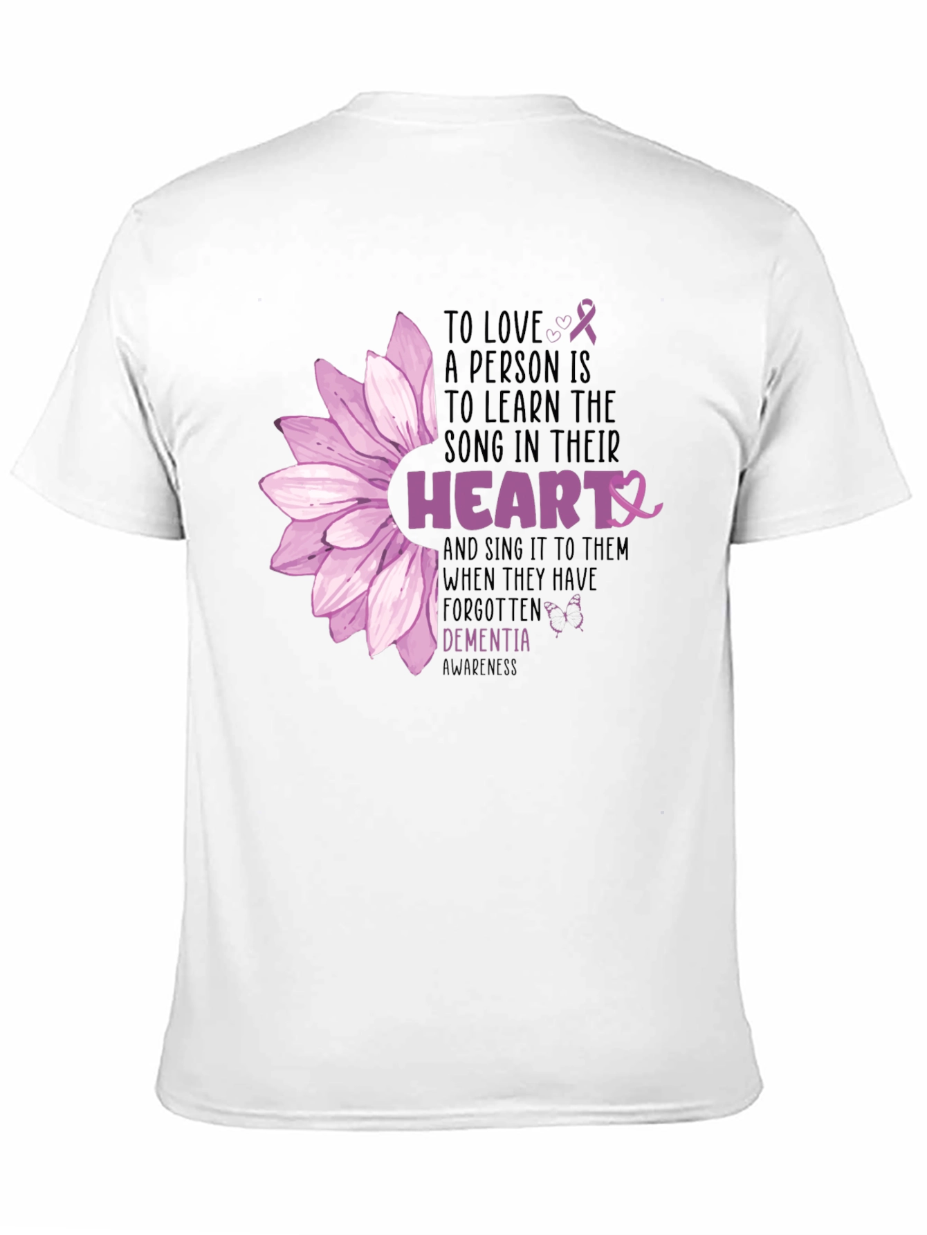 Dementia Awareness Heart Song T-Shirt