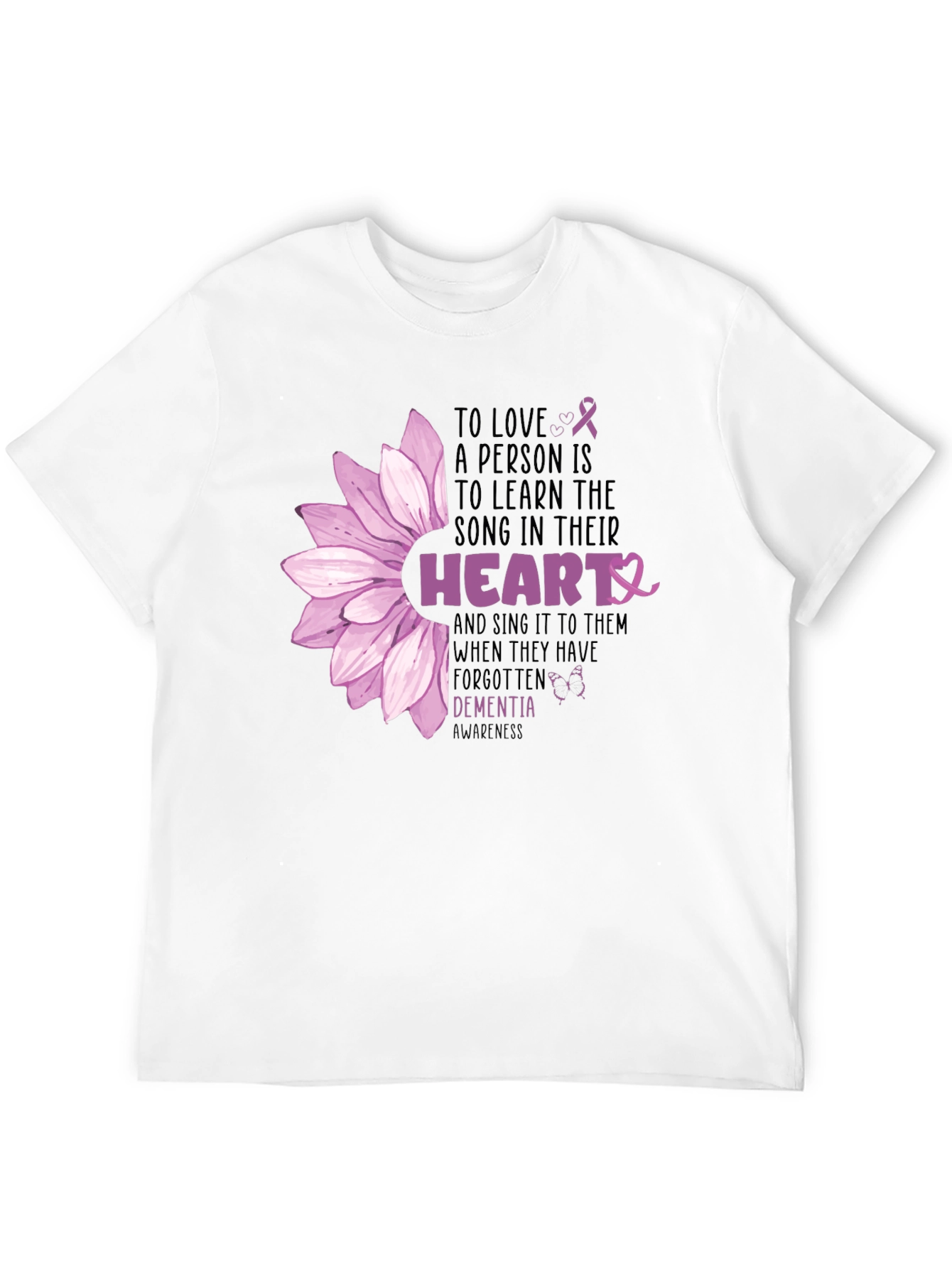 Dementia Awareness Heart Song T-Shirt