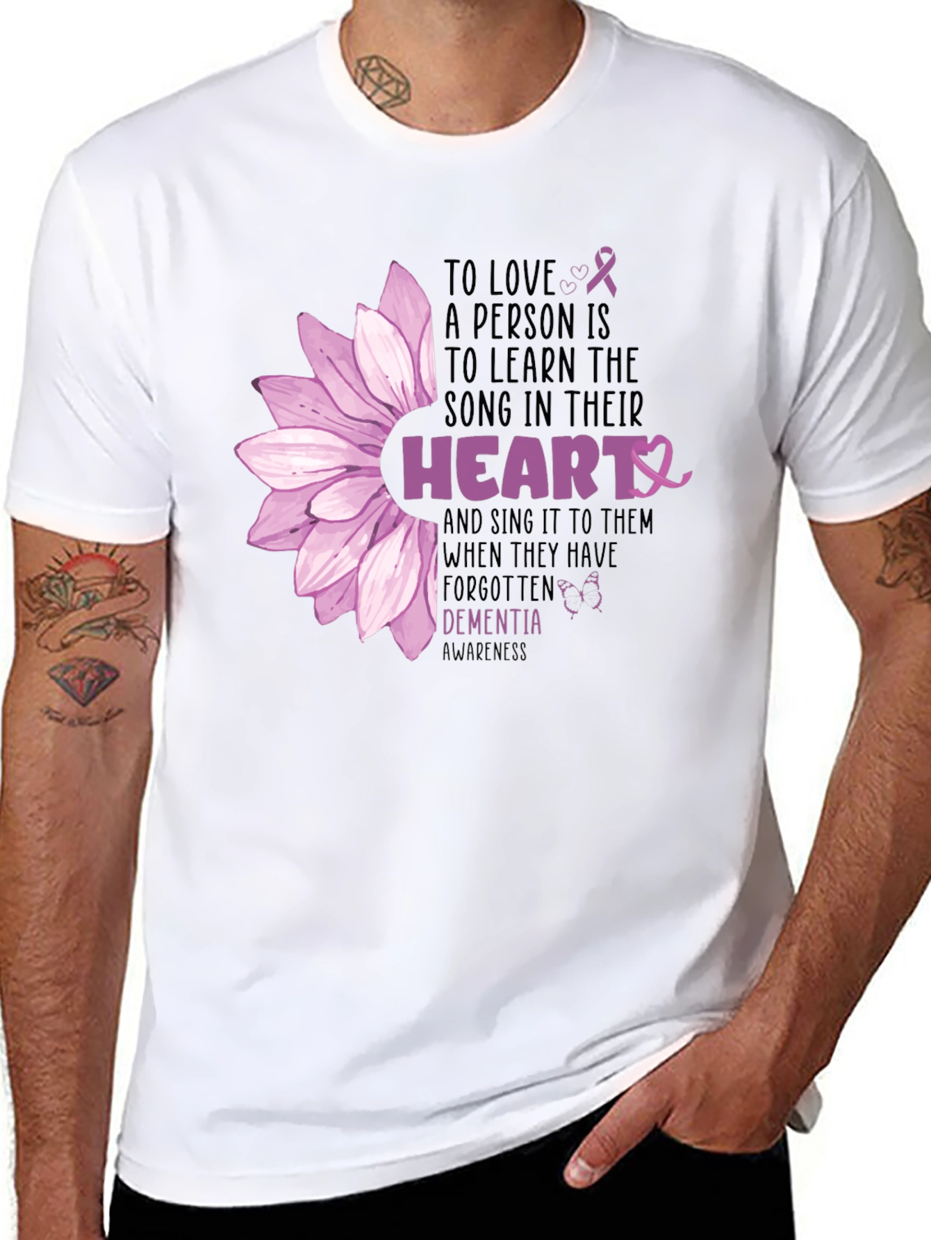 Dementia Awareness Heart Song T-Shirt