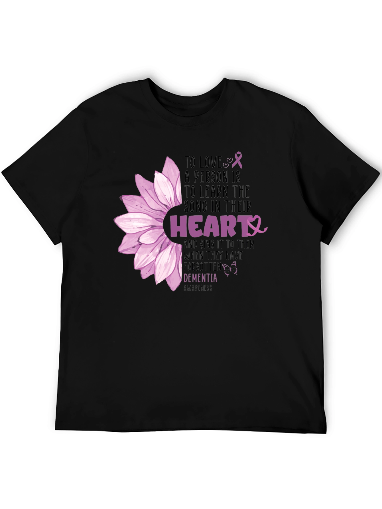 Dementia Awareness Heart Song T-Shirt