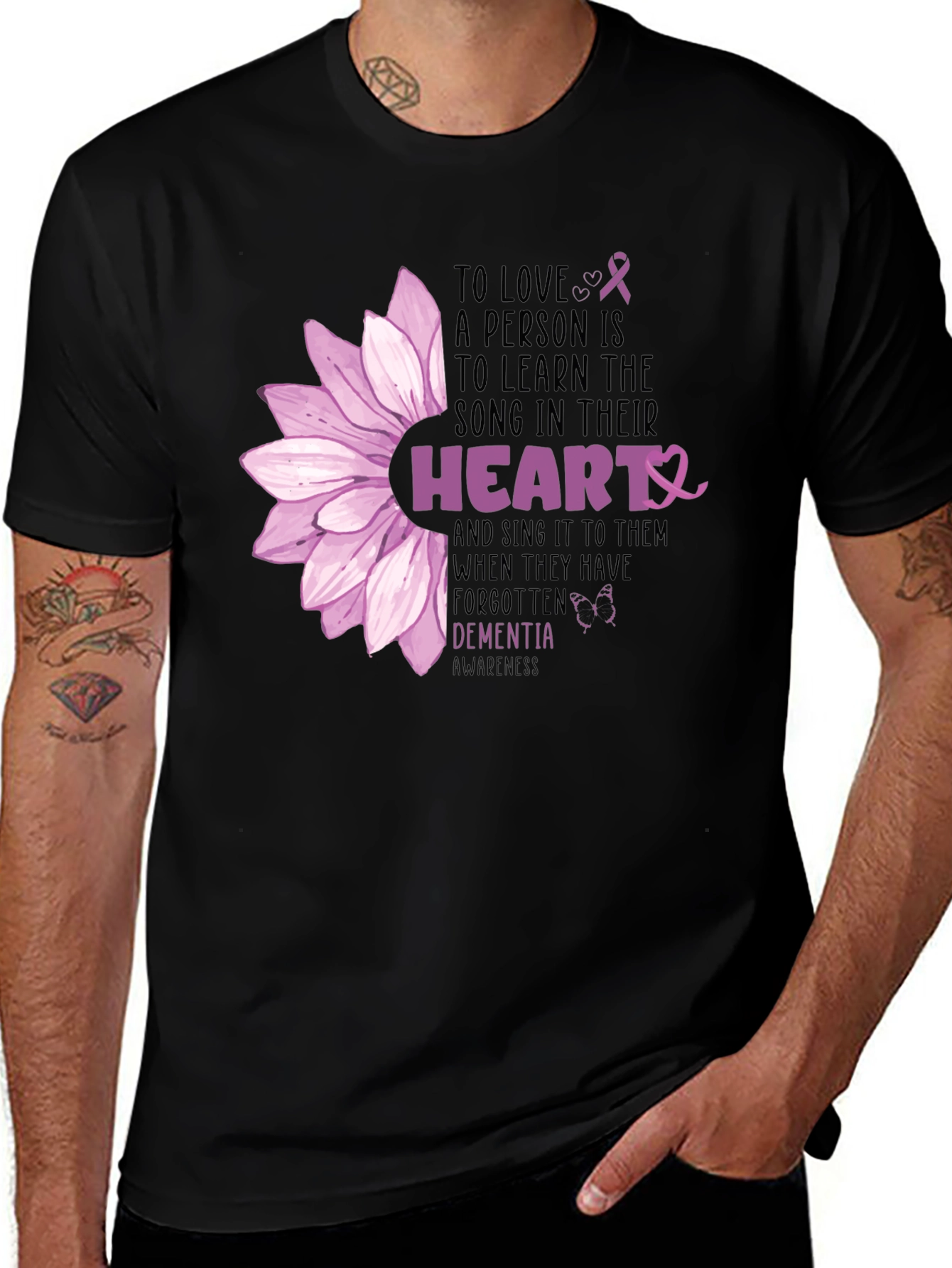 Dementia Awareness Heart Song T-Shirt