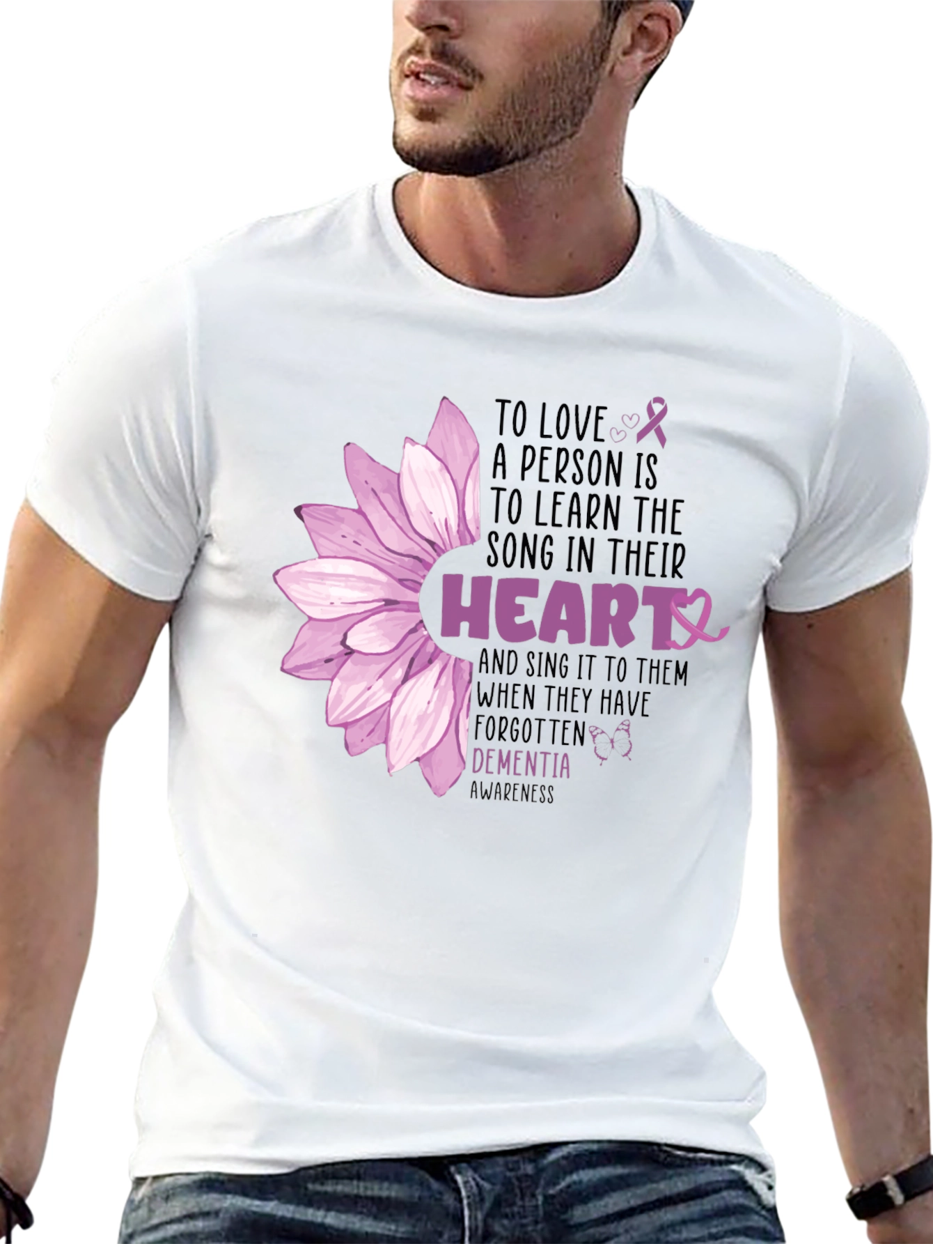 Dementia Awareness Heart Song T-Shirt