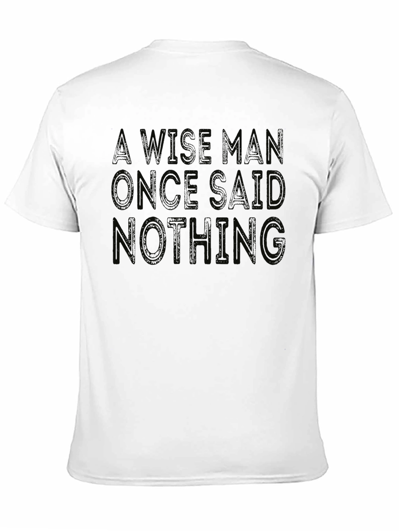 Wise Man Said Nothing Graphic Tee - Black