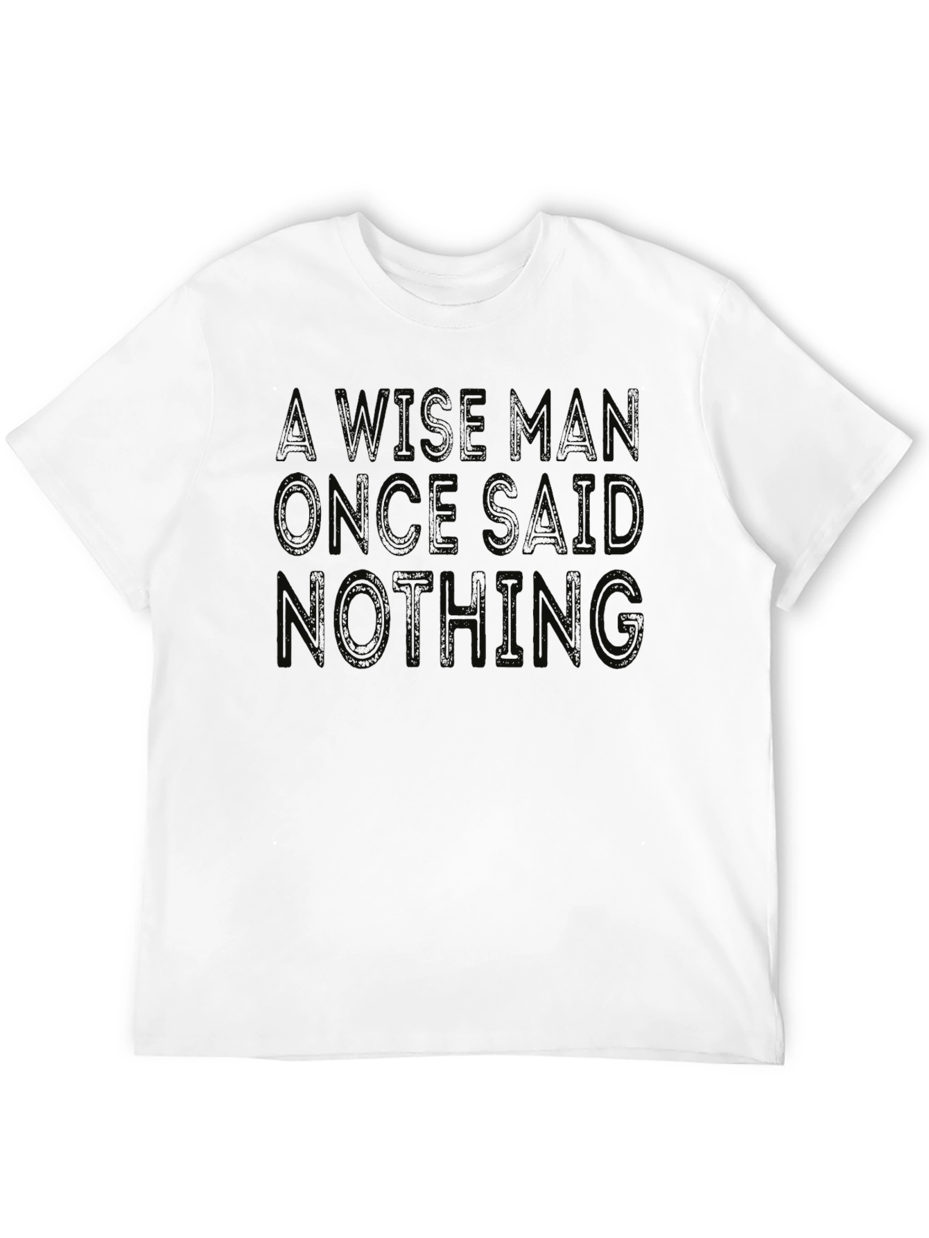 Wise Man Said Nothing Graphic Tee - Black