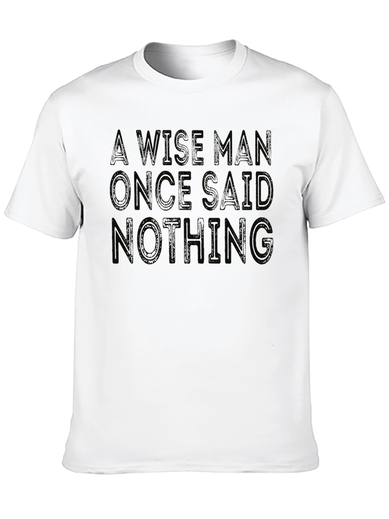 Wise Man Said Nothing Graphic Tee - Black