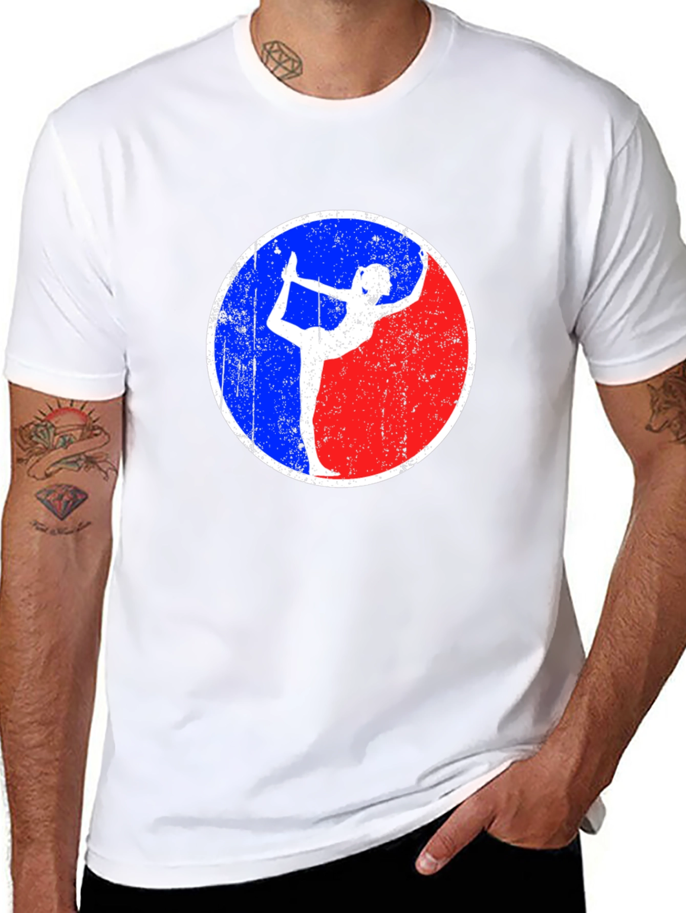 Yoga Pose Graphic Tee - Black